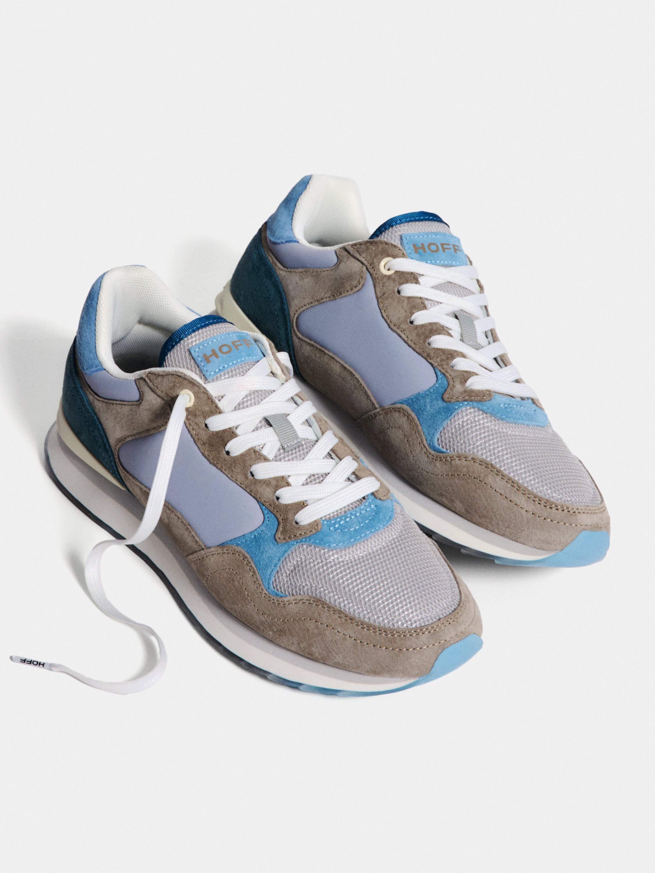 Sapatilhas Desportivas Bristol em Pele Combinada Multicolor-2