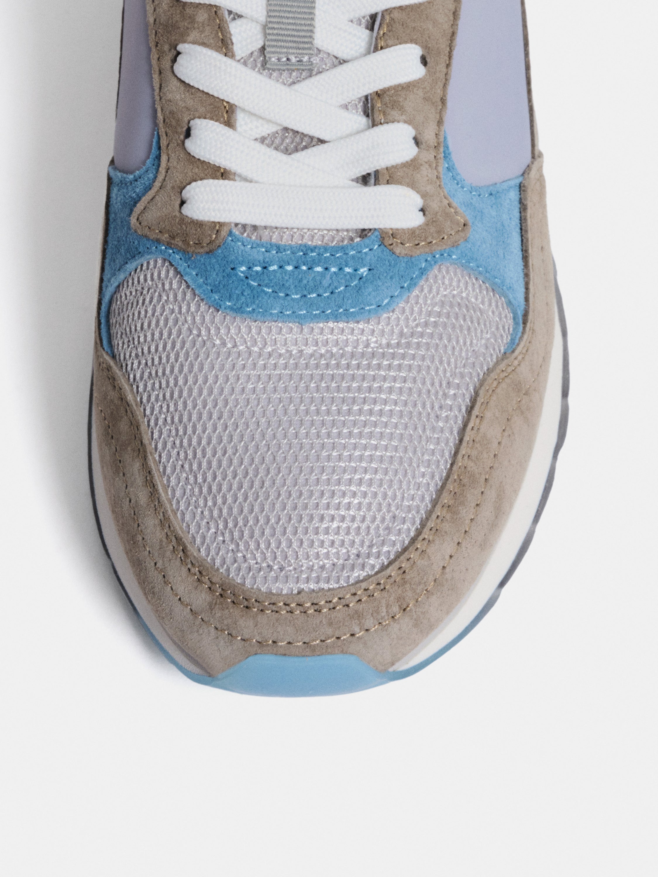 Sapatilhas Desportivas Bristol em Pele Combinada Multicolor-3