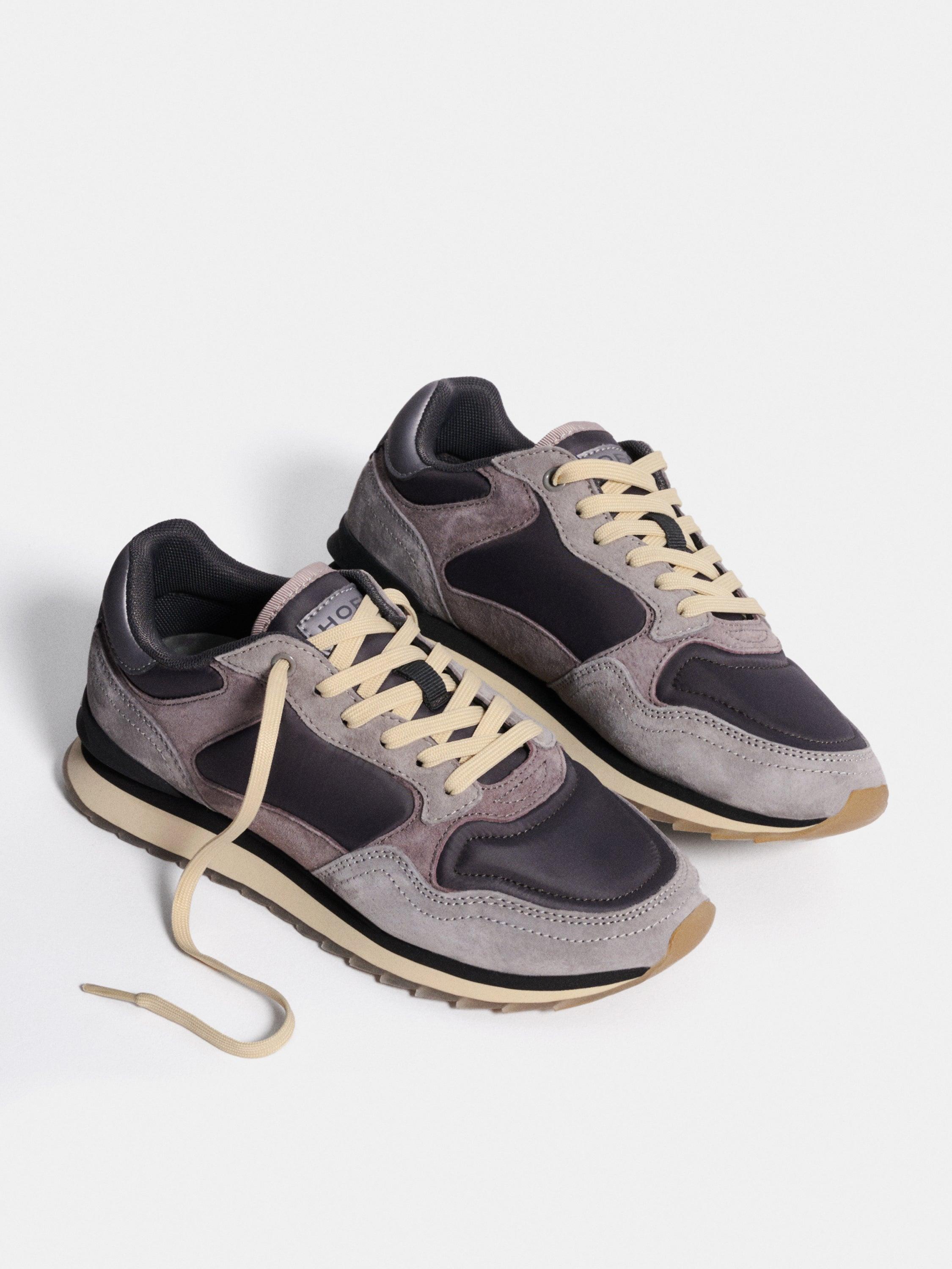 Sapatilhas Desportivas de Pele Berlin Woman Cinzento-3