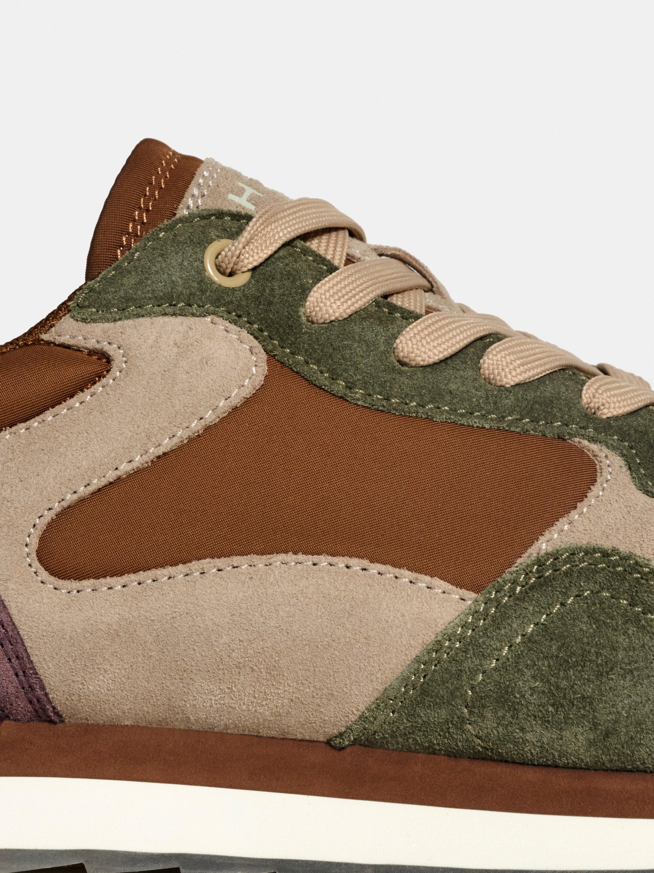 Sapatilhas Desportivas Retro em Camurça e Malha com Atacadores Multicolor-3