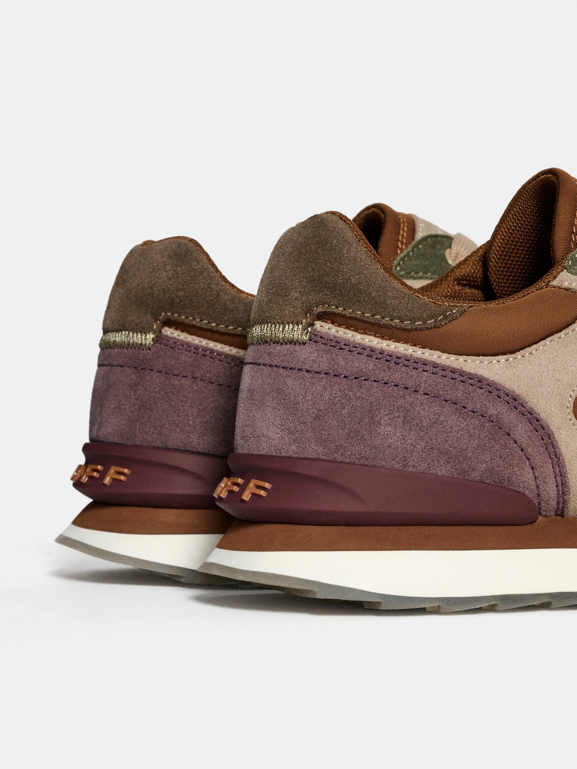 Sapatilhas Desportivas Retro em Camurça e Malha com Atacadores Multicolor-5