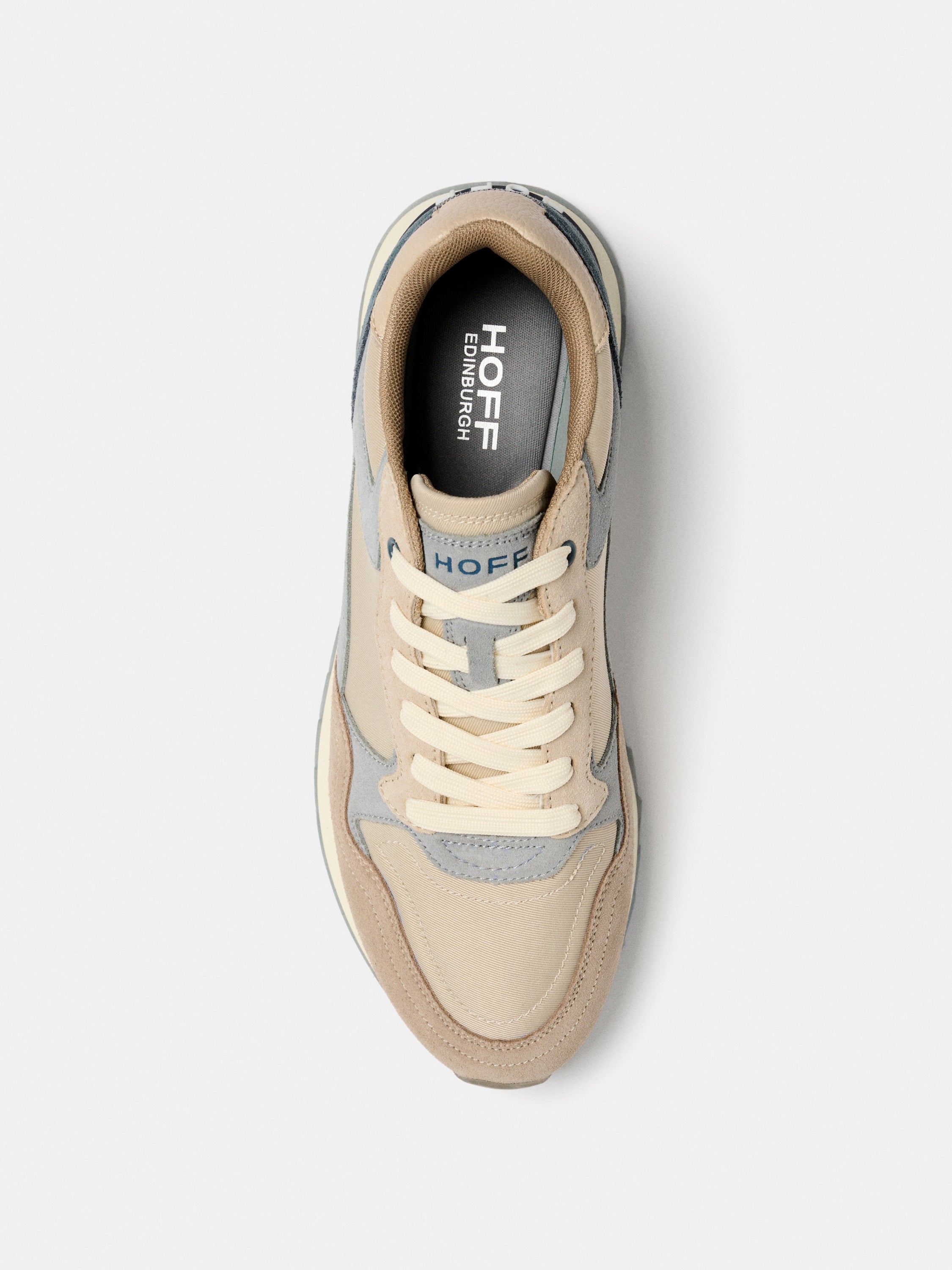 Sapatilhas em Pele com Atacadores Cinzento-6