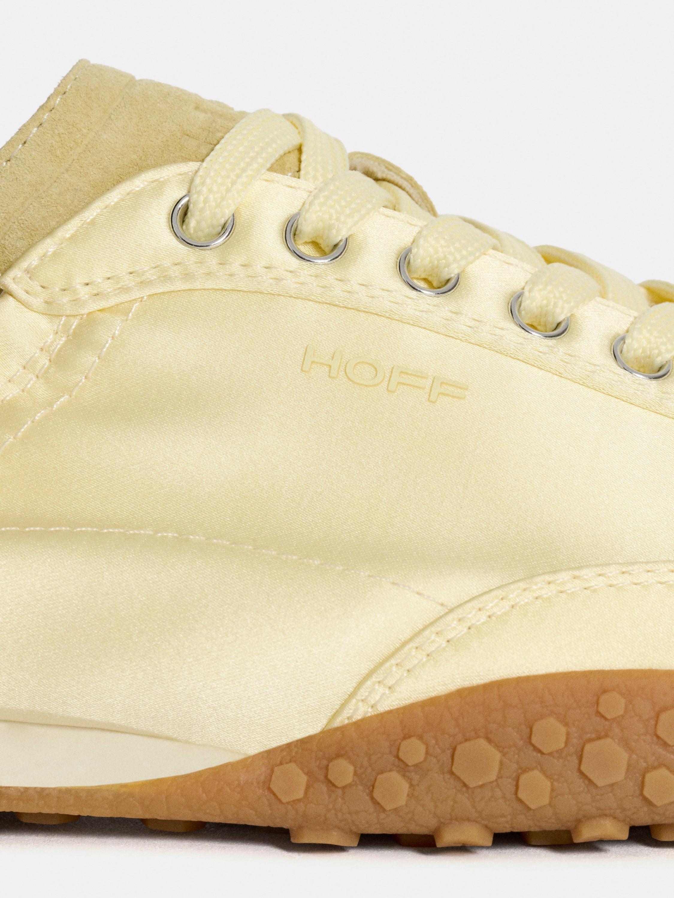 Sapatilhas Baixas de Cetim com Sola de Borracha Amarelo-3