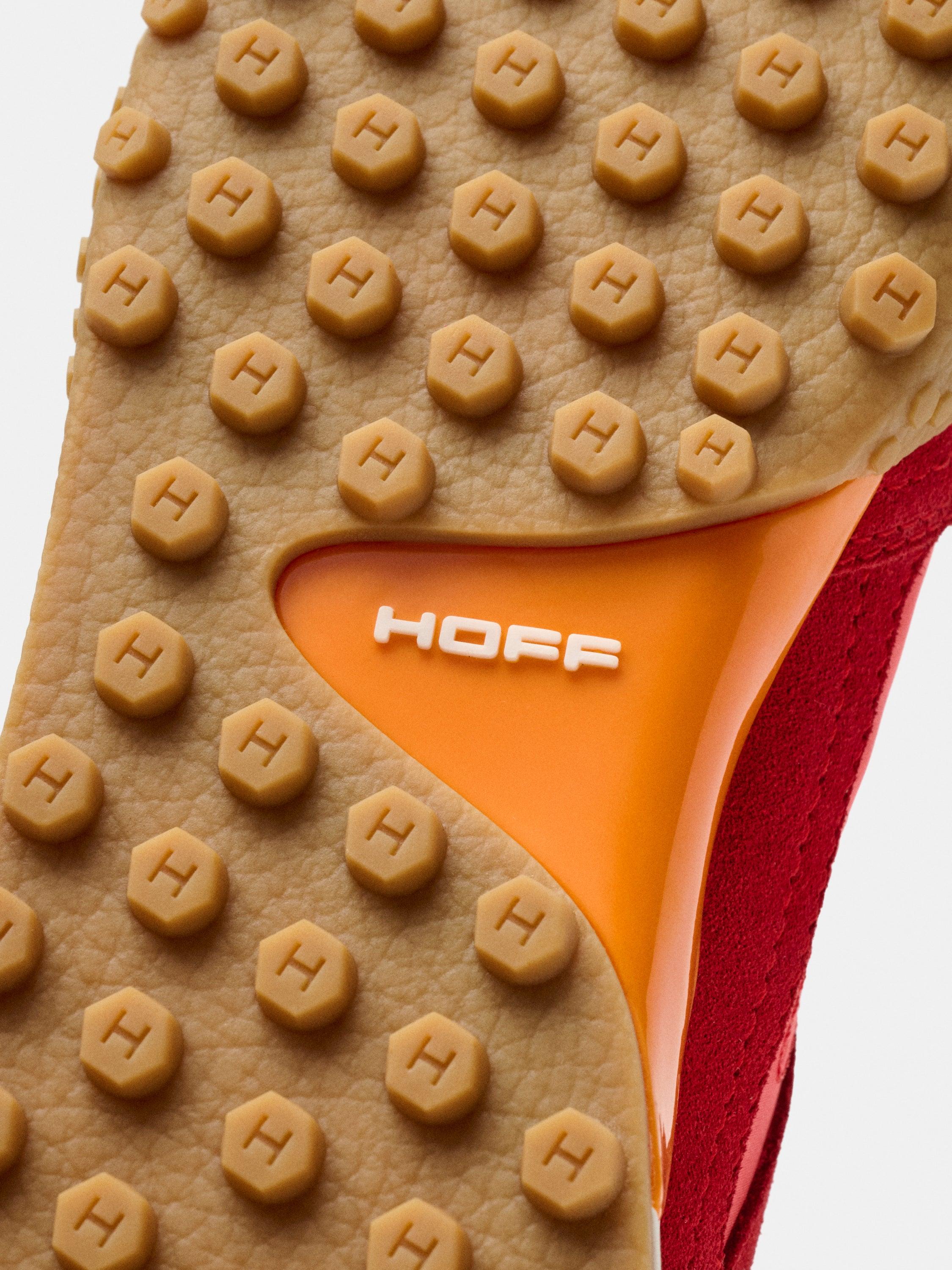 Sapatilhas Baixas em Pele com Sola de Borracha Vermelho-4