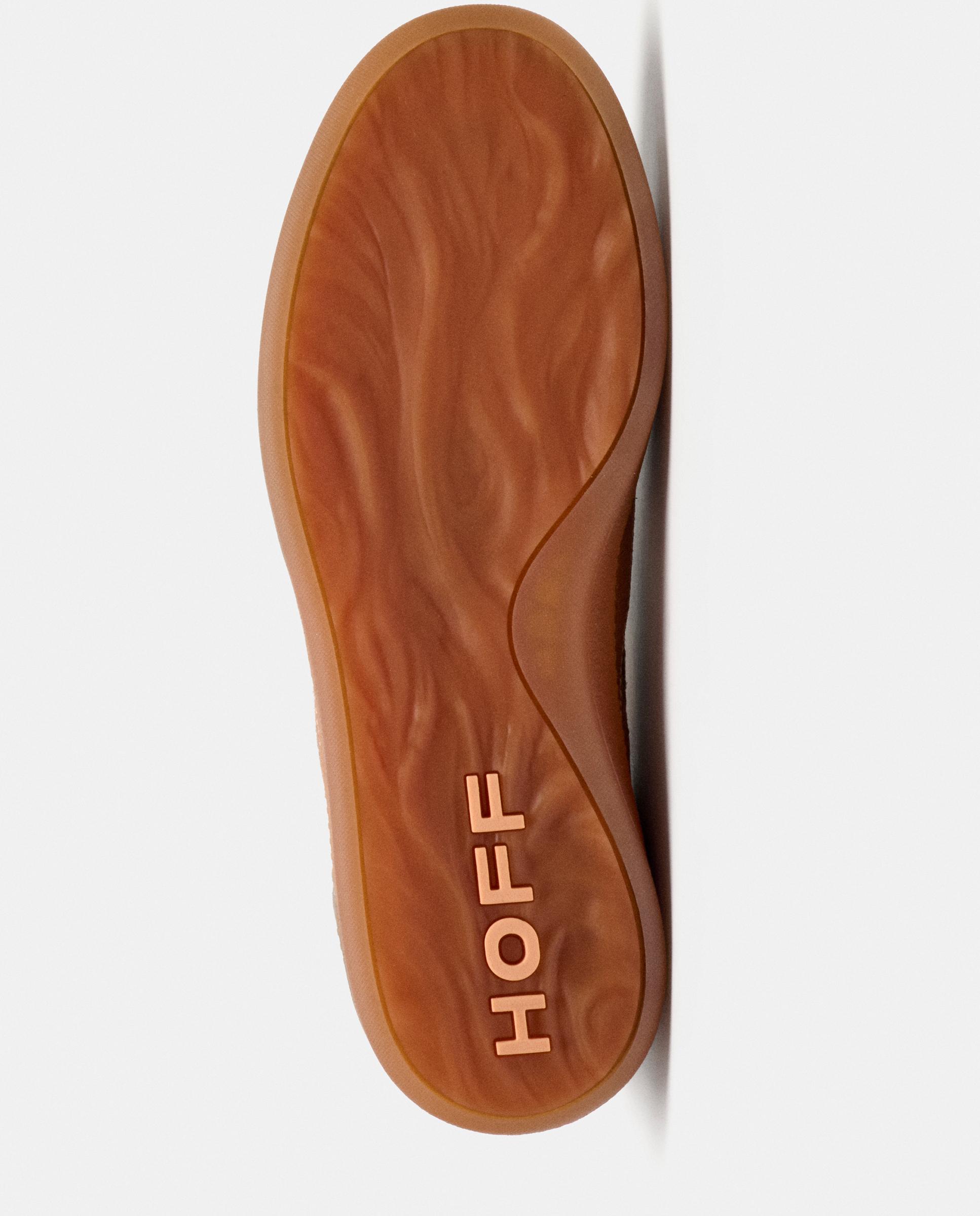 Sapatilhas em Pele com Plataforma Baixa Verde-4