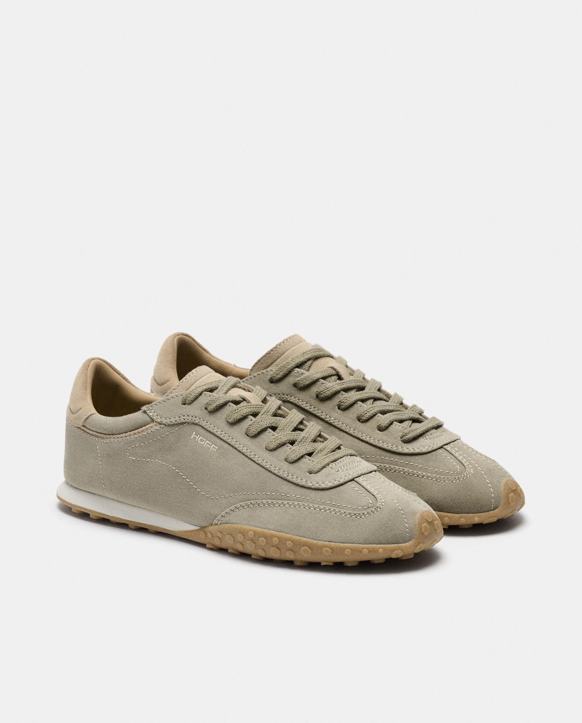 Sapatilhas Desportivas Bridge Canvas de Lona Caqui-5