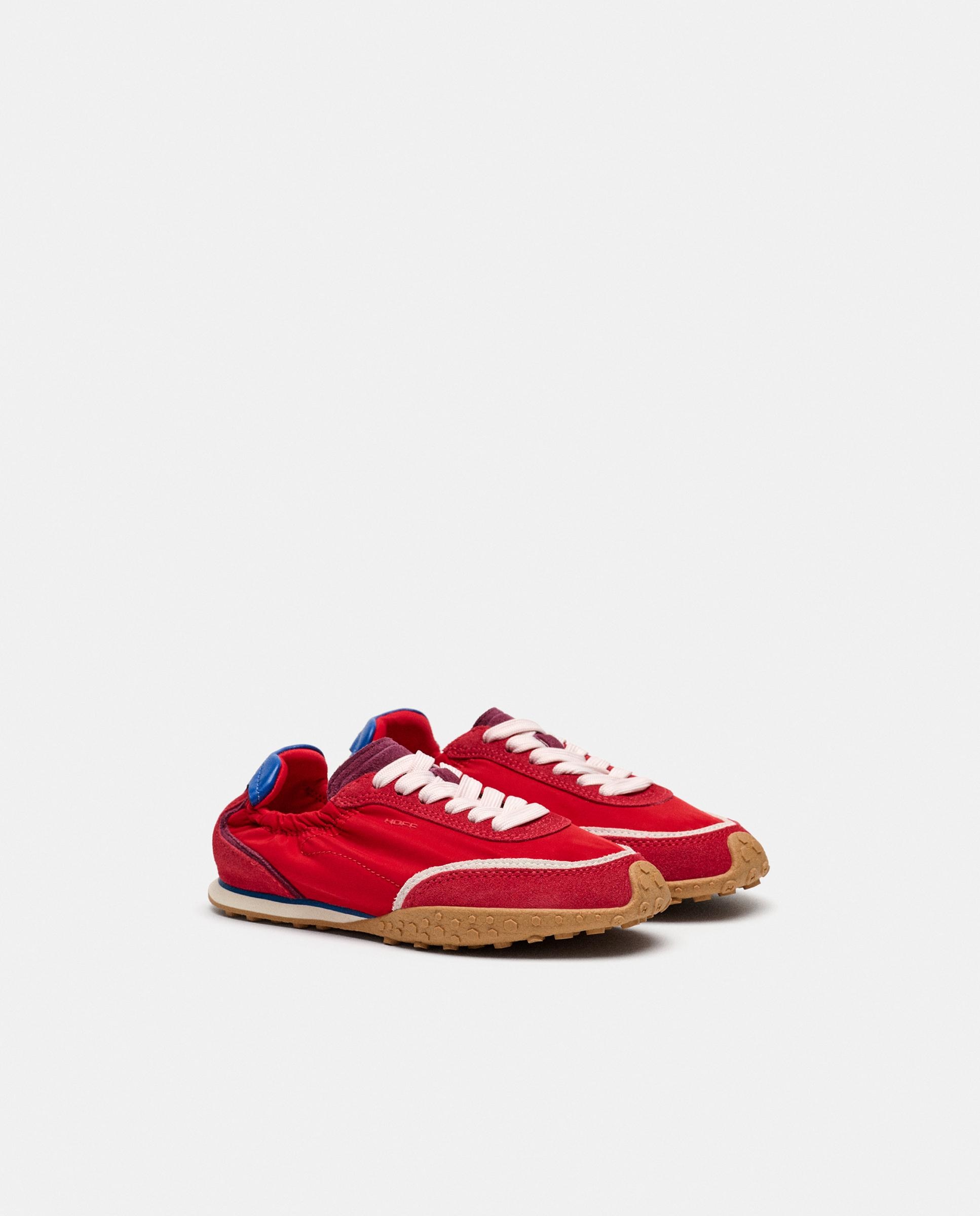 Sapatilhas Desportivas Bridge Dopamine Kids com Acabamento Acetinado Hoff Vermelho-2