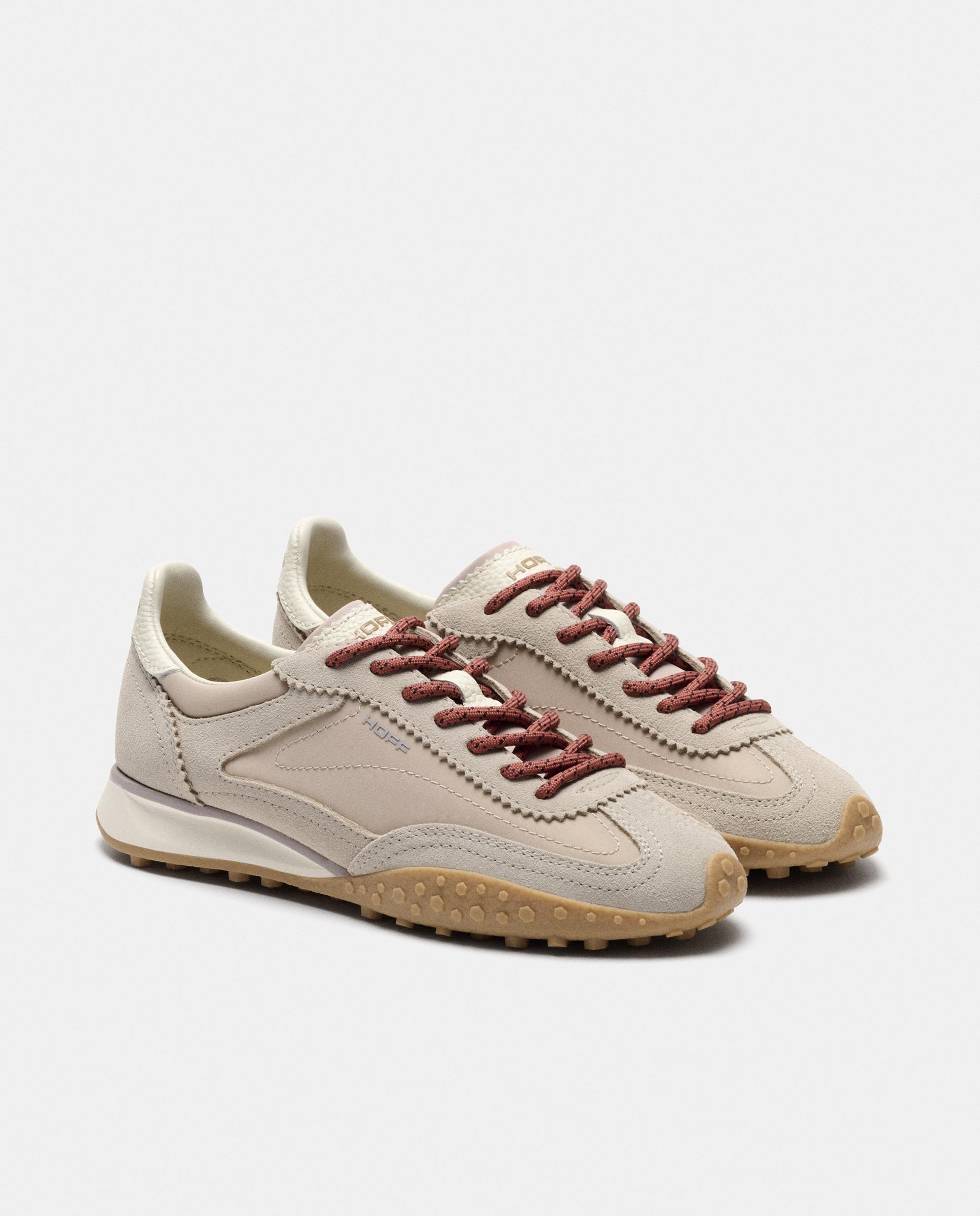 Sapatilhas Desportivas Bridge Mkii de Materiais Combinados Bege-5
