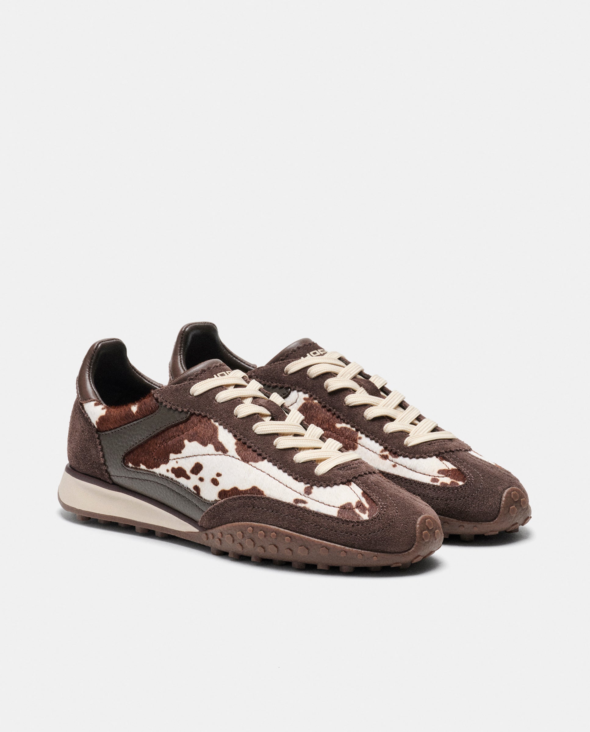 Sapatilhas Mkii Cow Print de Pele Castanho-4