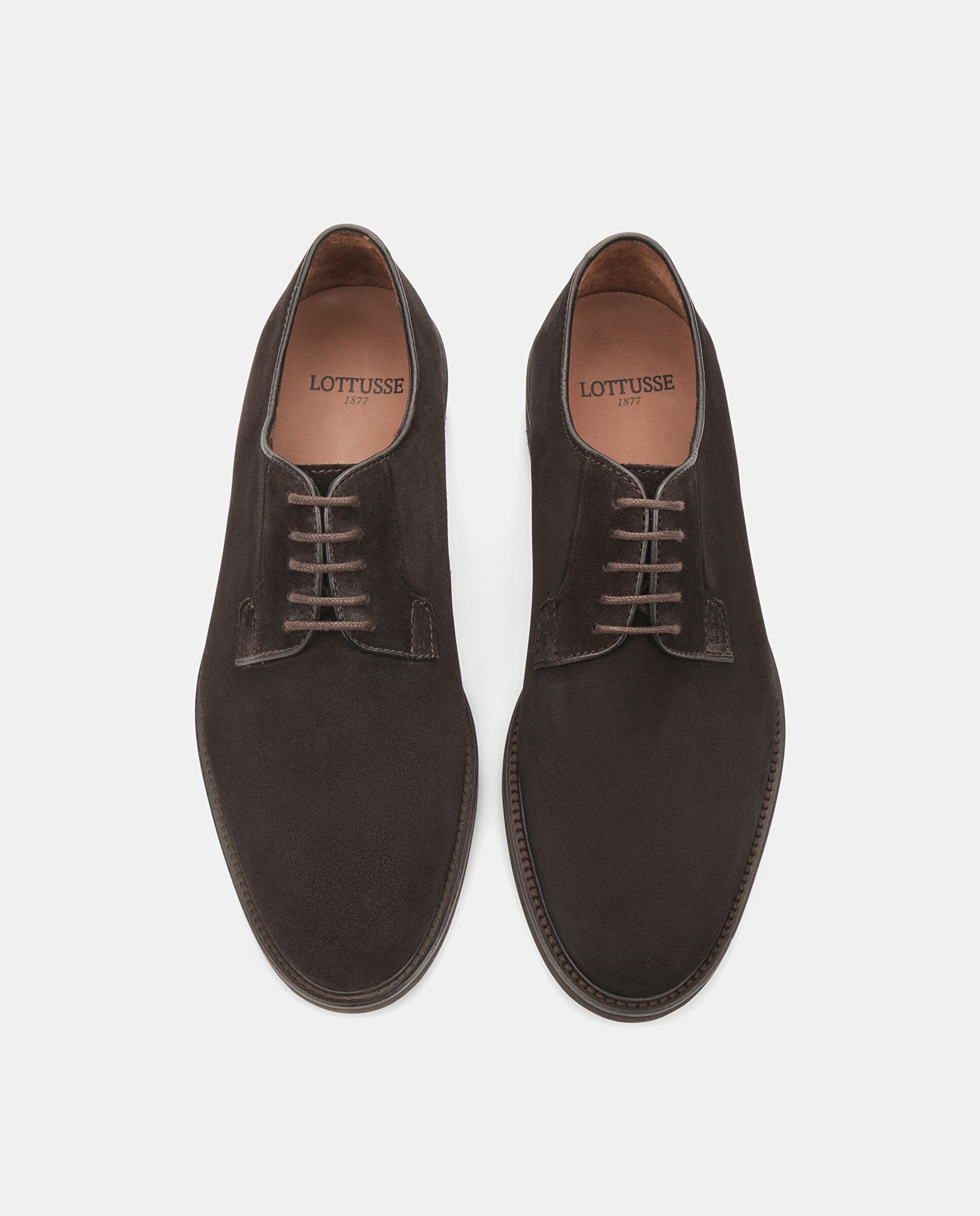 Bluchers em Camurça PL Baltimore Castanho-escuro-6