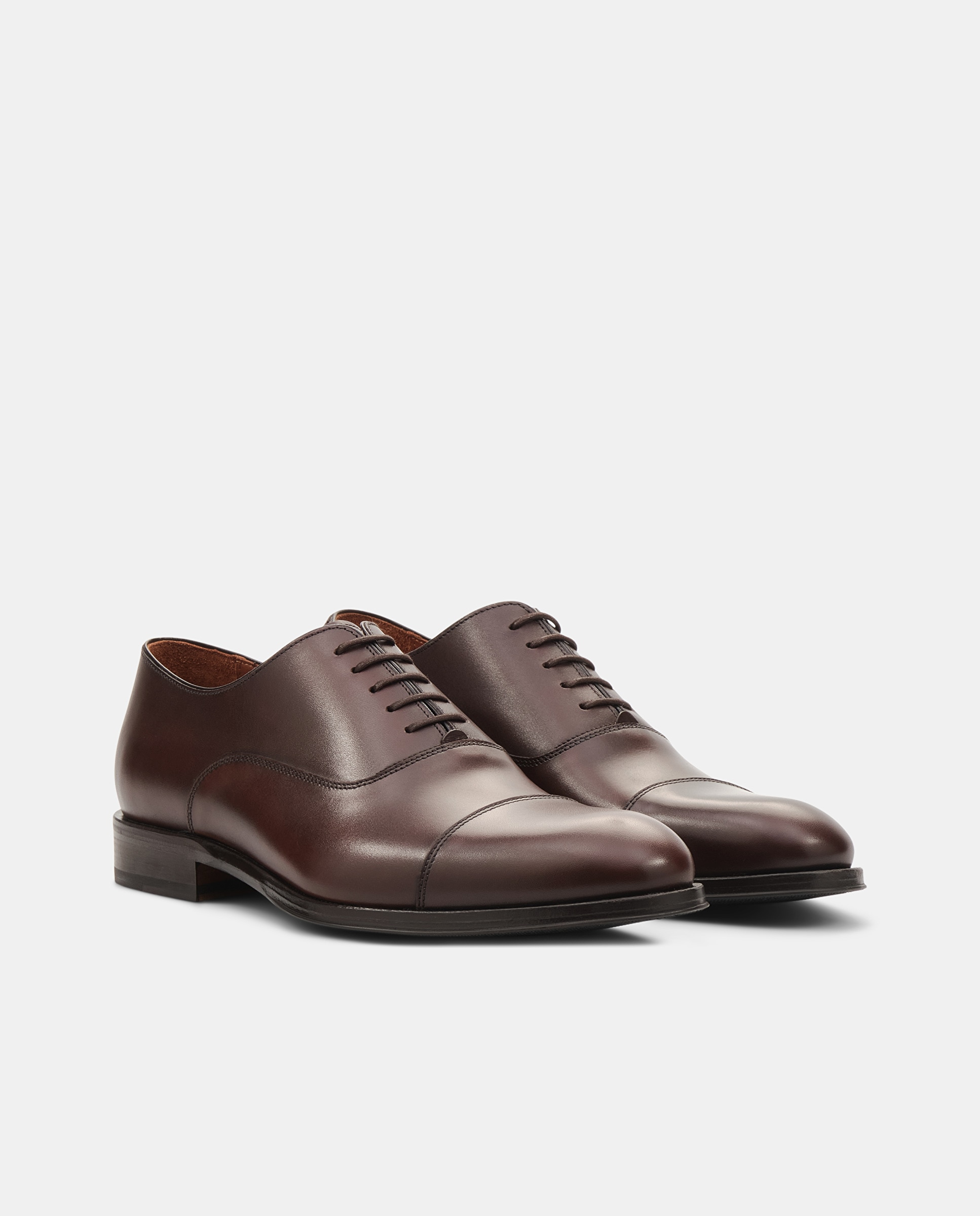 Sapatos Oxford Lenox de Pele Bovino Moca-2