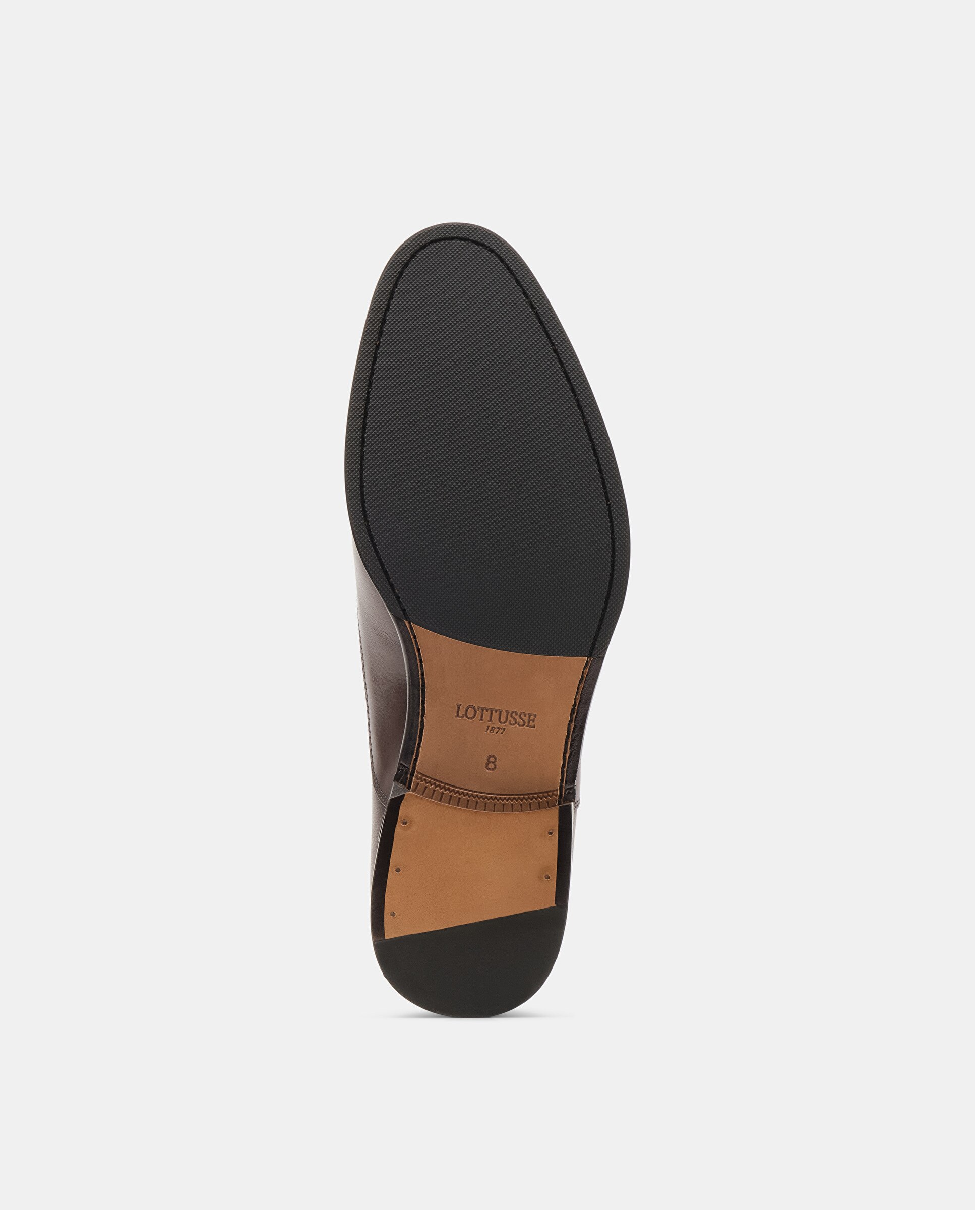 Sapatos Oxford Lenox de Pele Bovino Moca-5