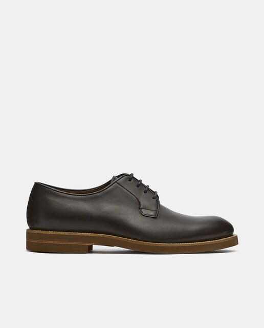 Imagem 0 de Sapatos de Cordões Estilo Derby de Pele