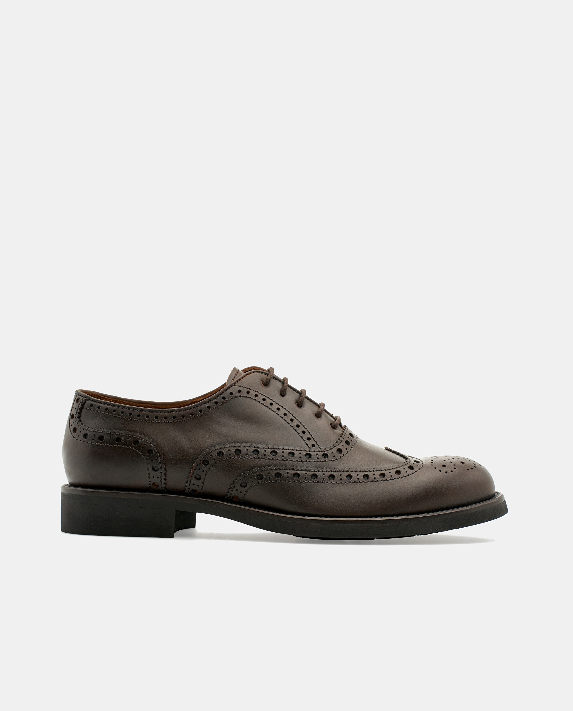 Imagem 0 de Sapatos Oxford Chelsea de Pele Castanho