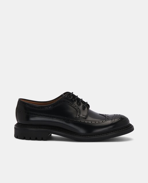 Imagem 0 de Sapatos de Cordões Walton de Pele Brogue em Preto