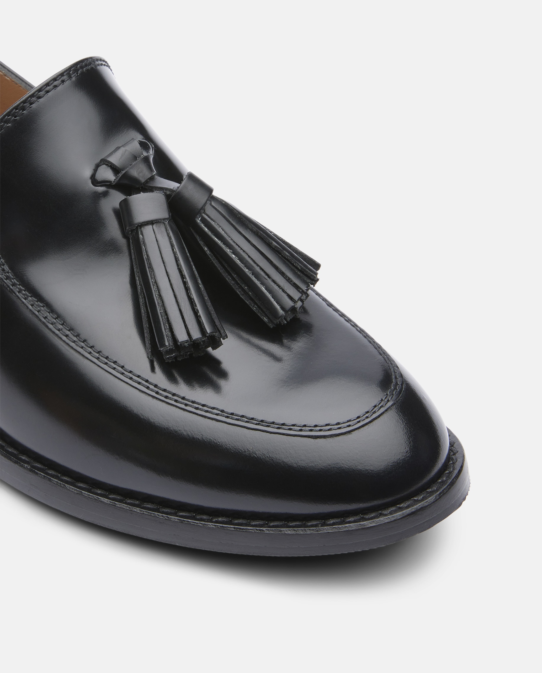 Mocassins em Pele Polida - Preto Preto-4