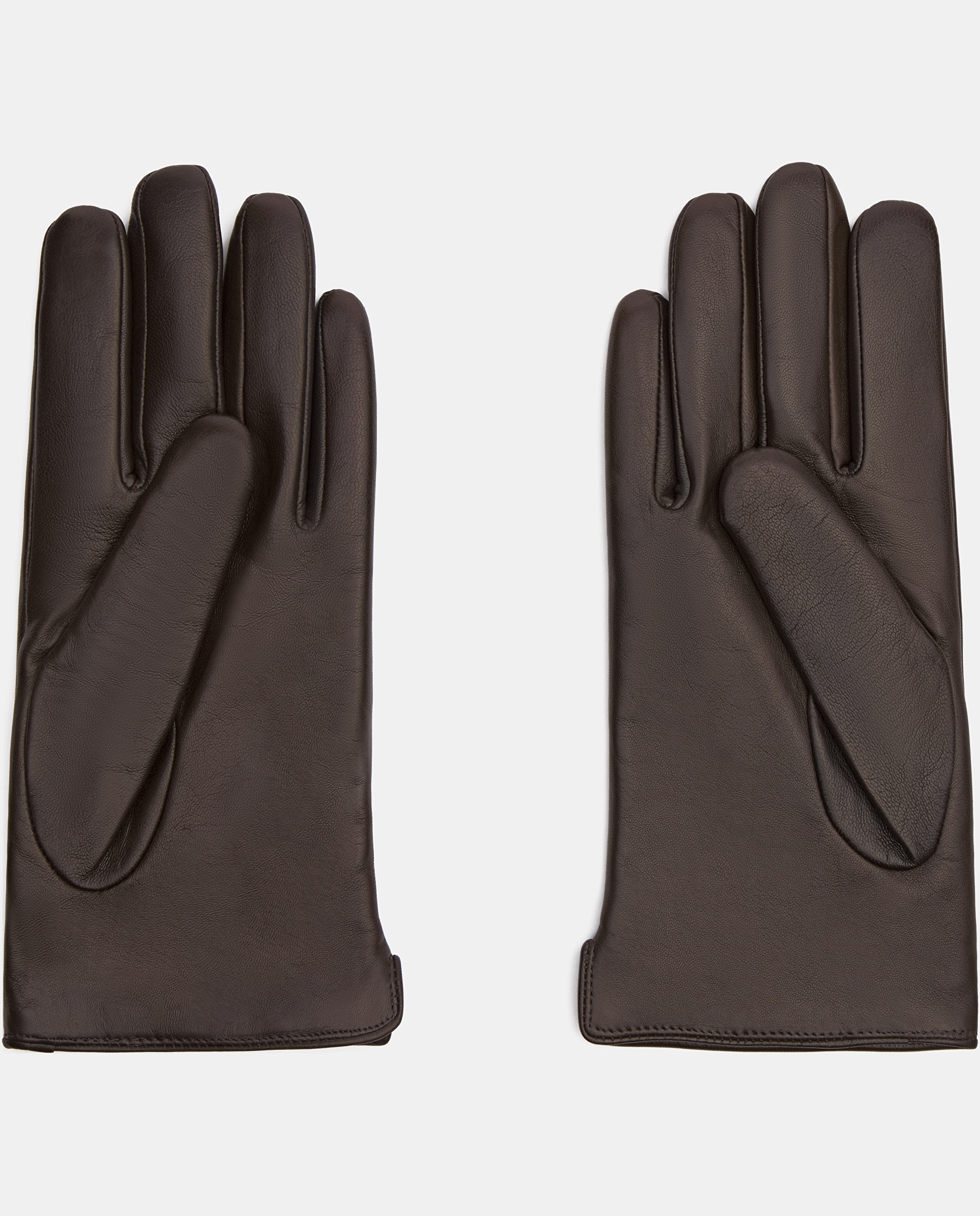 Luvas Montreal de Pele de Bovino Castanho-2
