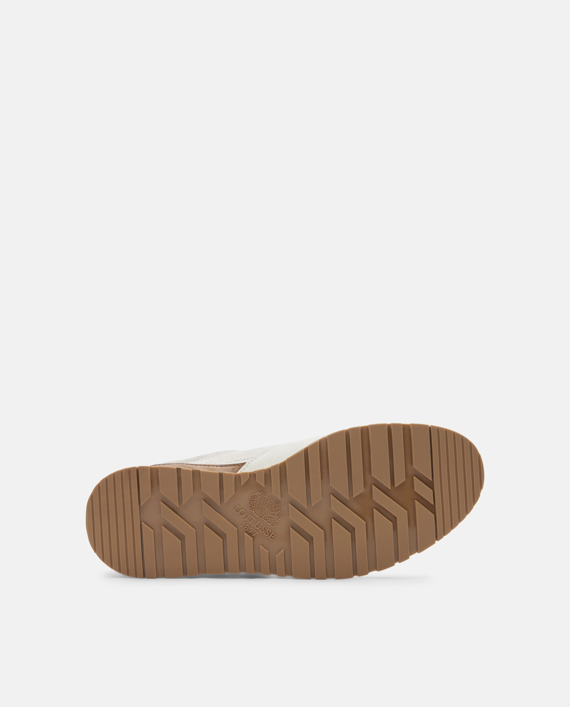 Sapatilhas em Pele Macia - Nacarado Creme-5