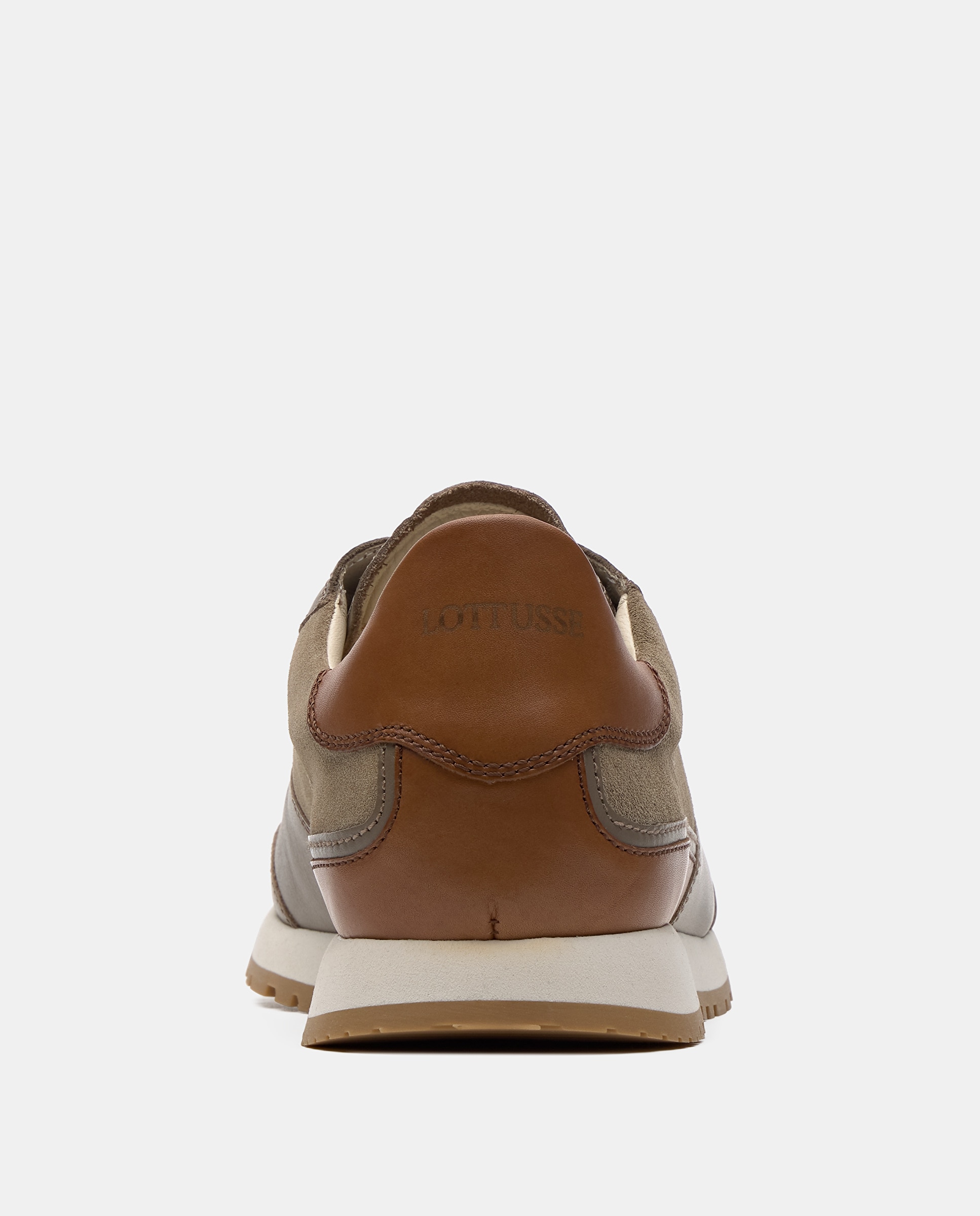 Sneakers Mancor de Pele Bovino Taupe-3