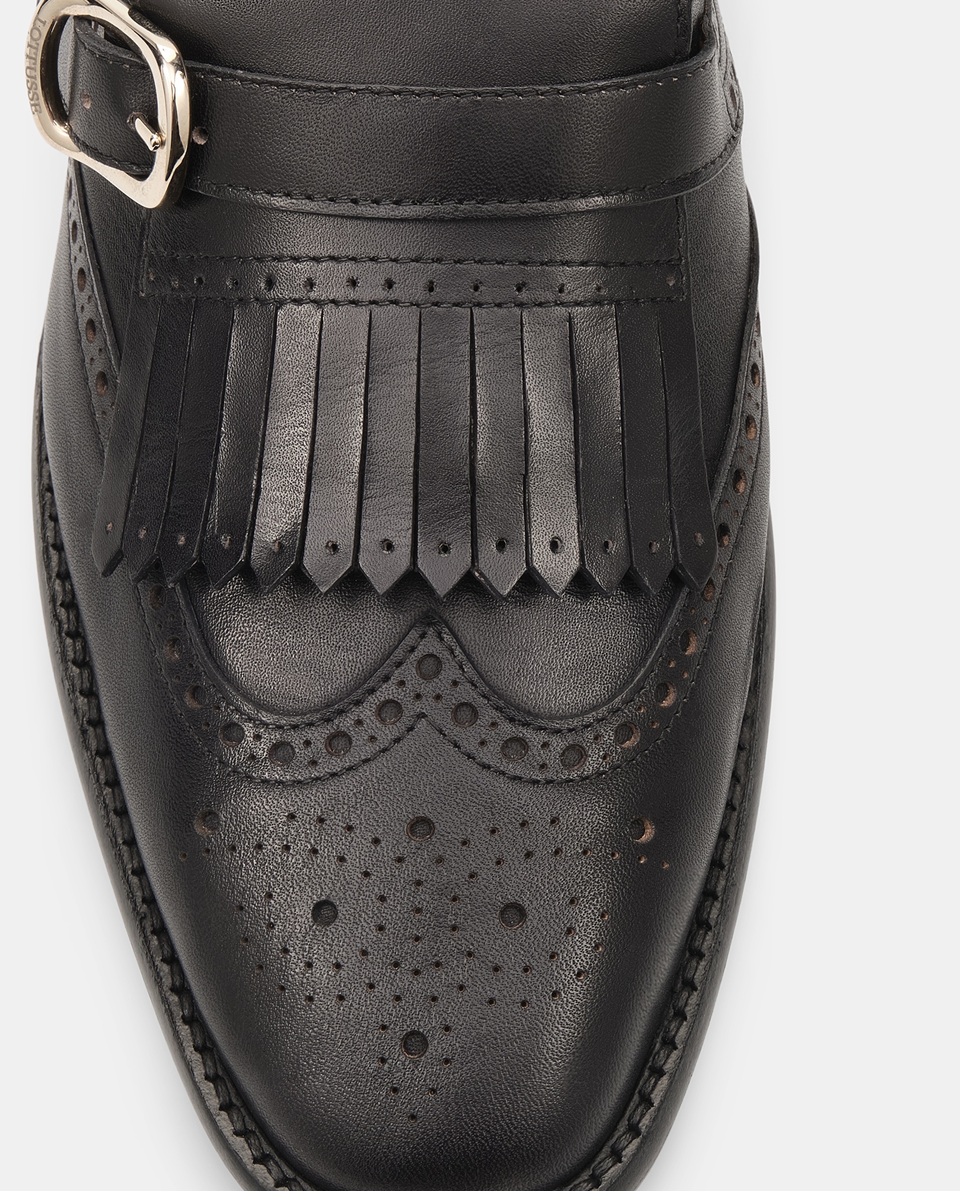 Sapatos Fivela Deia em Pele de Bovino Preto-4