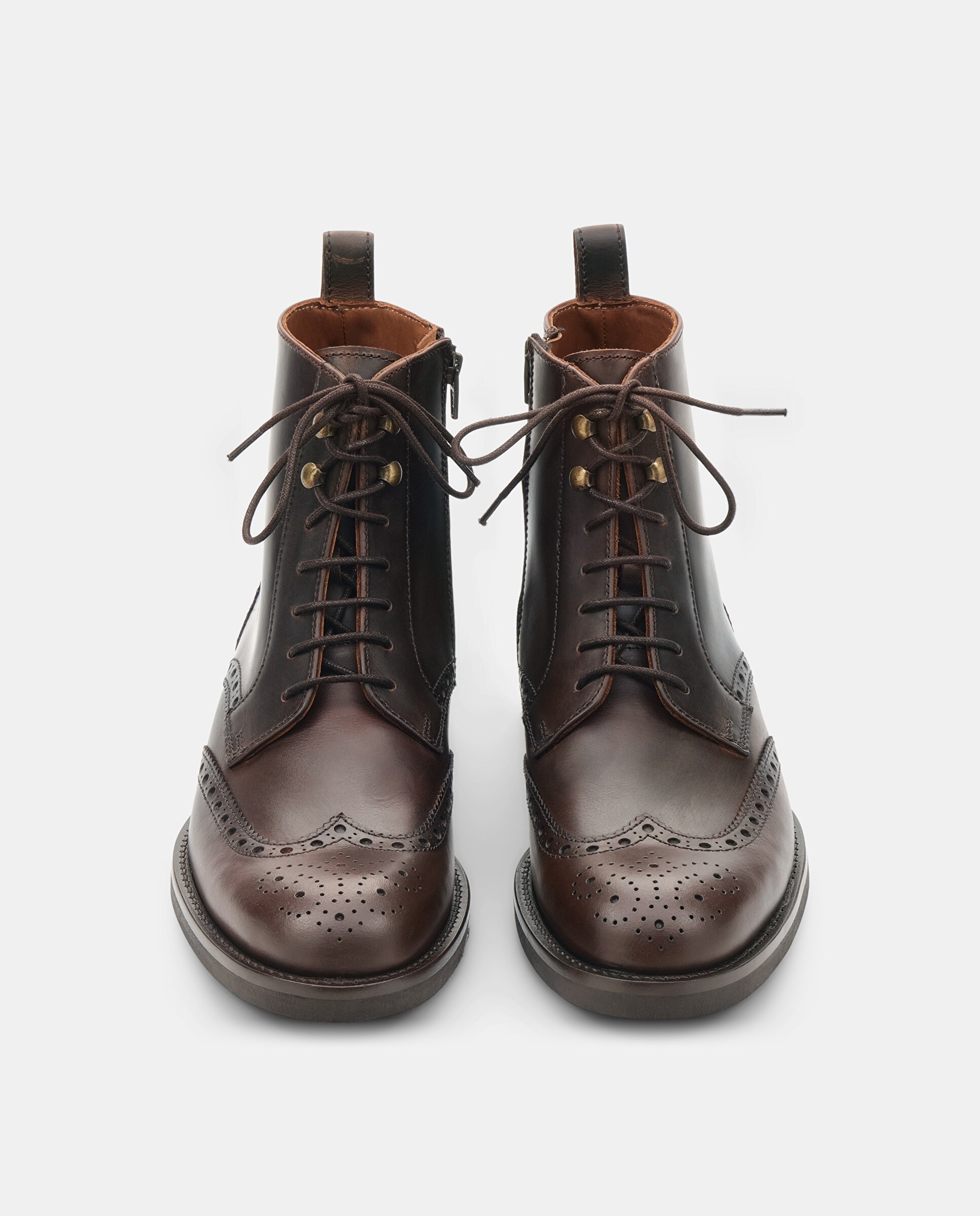 Botins em Pele PV Chelsea Castanho-6