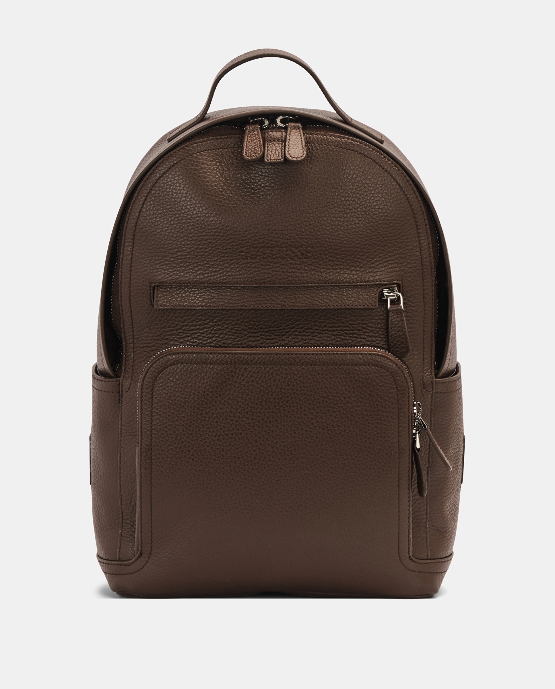 Imagem 0 de Mochila de Pele com Fecho Zip