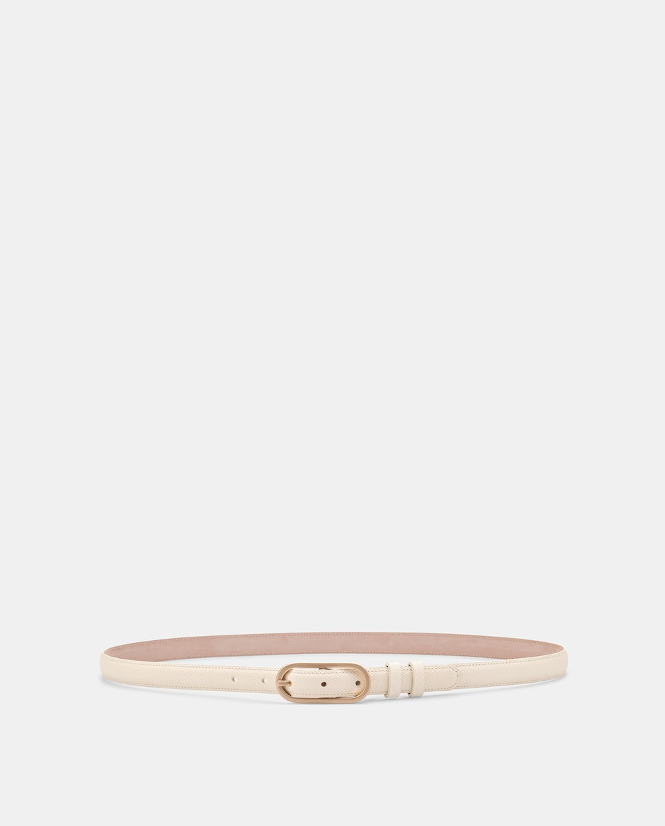 Cinto em Pele de Bezerro Bege-1