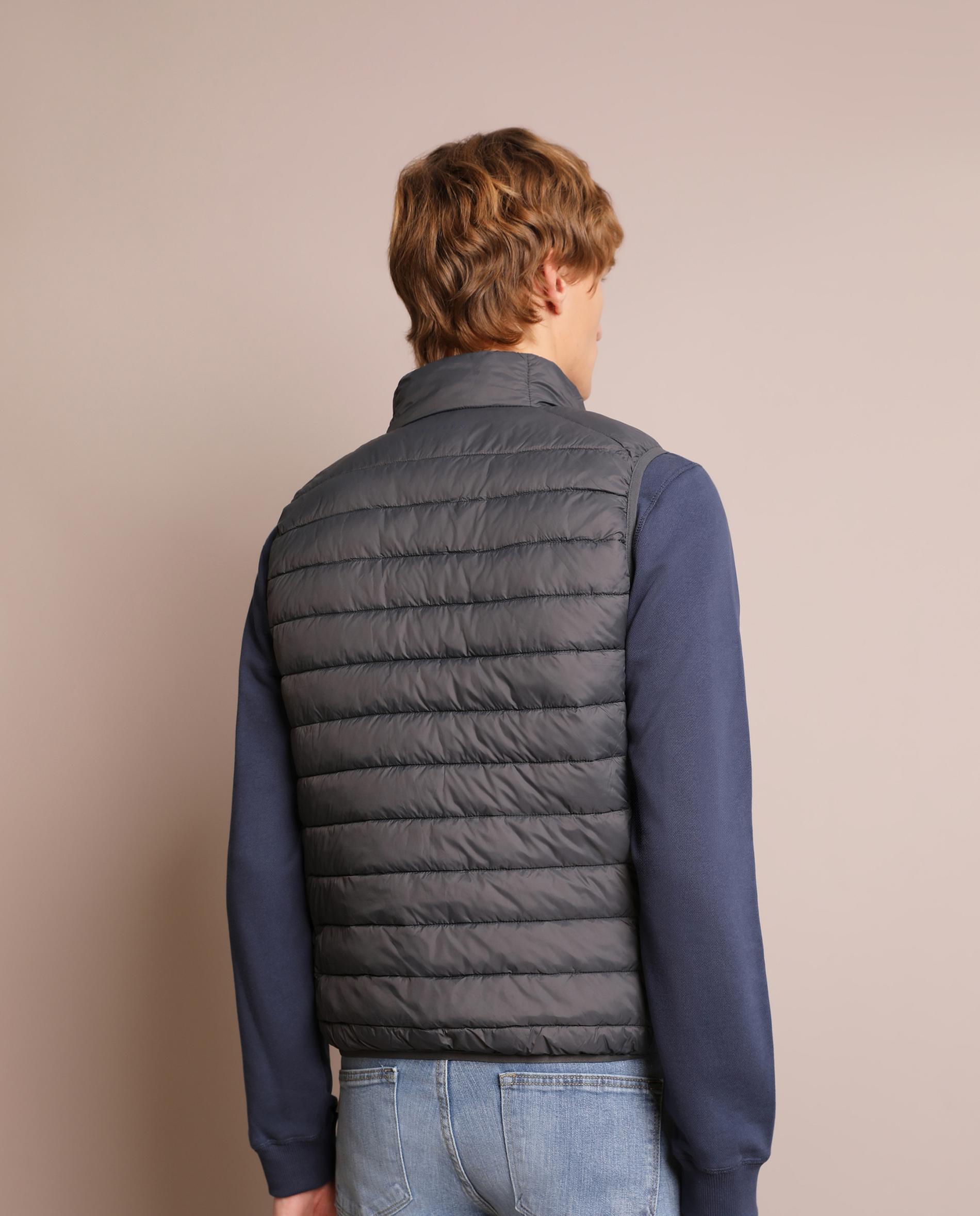 Colete Water Repellent com Fecho Zip Cinzento-escuro-3