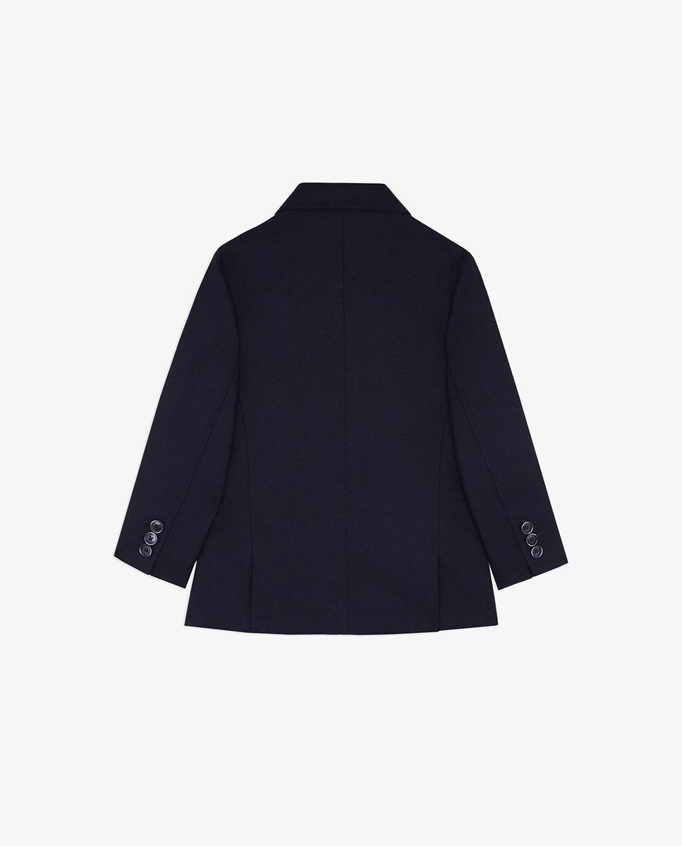 Blazer Infantil com Lapelas e Fecho de Botão Navy-4