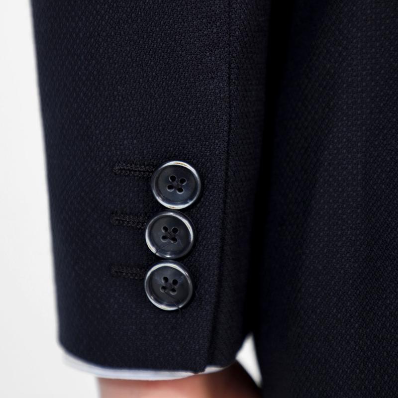 Blazer Infantil com Lapelas e Fecho de Botão Navy-5