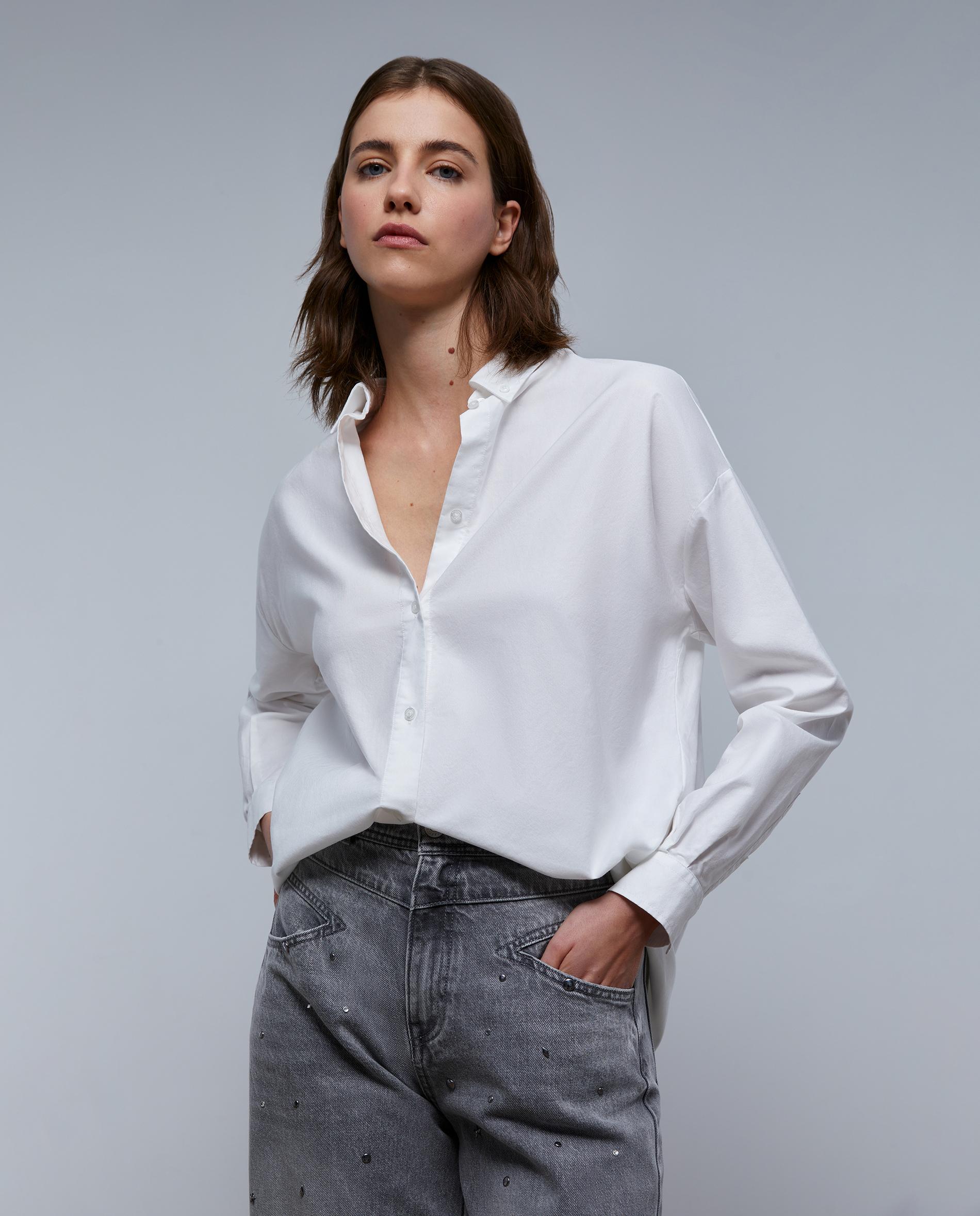 Camisa de Algodão Regular Fit Brancos-2