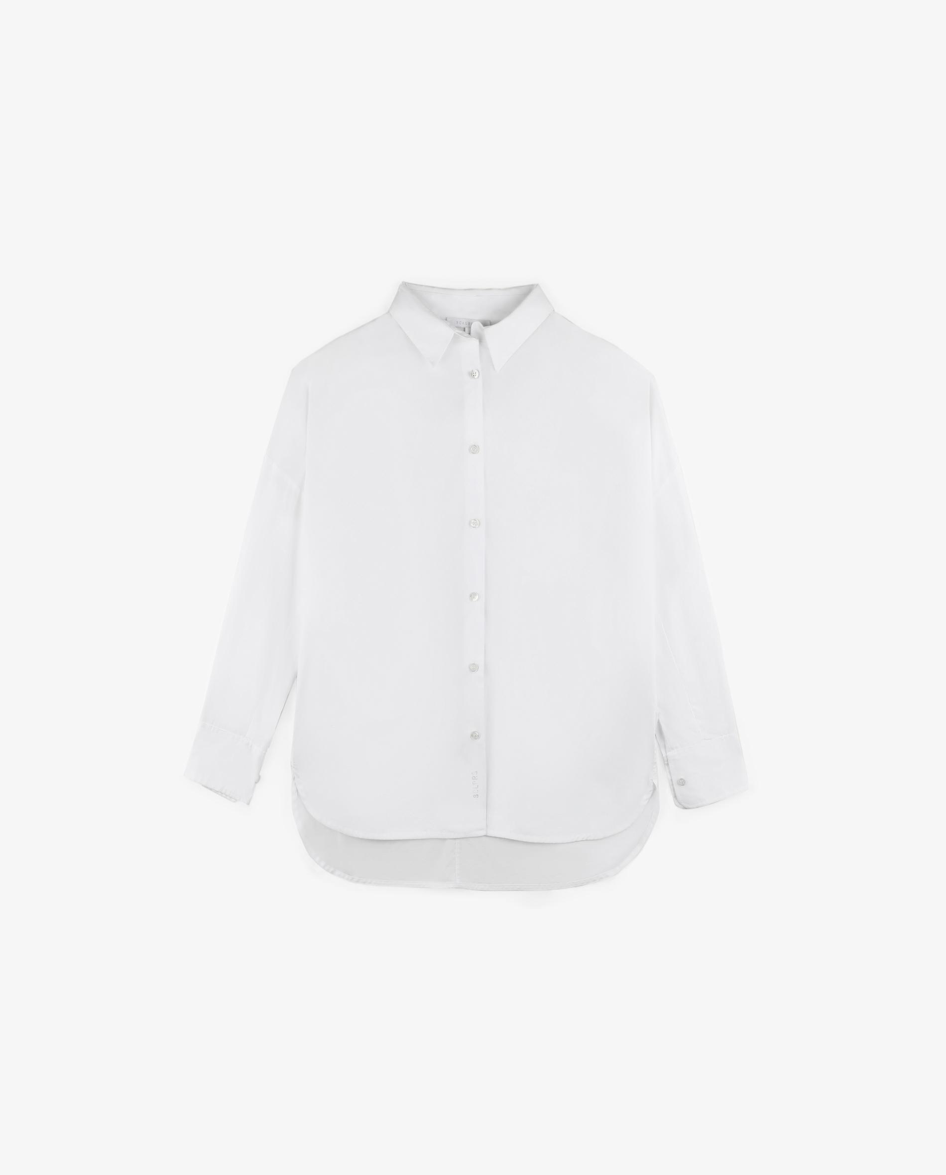 Camisa de Manga Comprida e Design às Riscas Azul-5