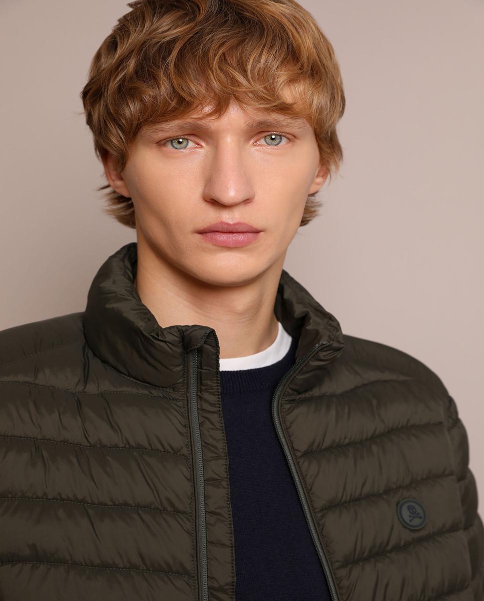 Plumífero Acolchoado Slim Fit Caqui-3