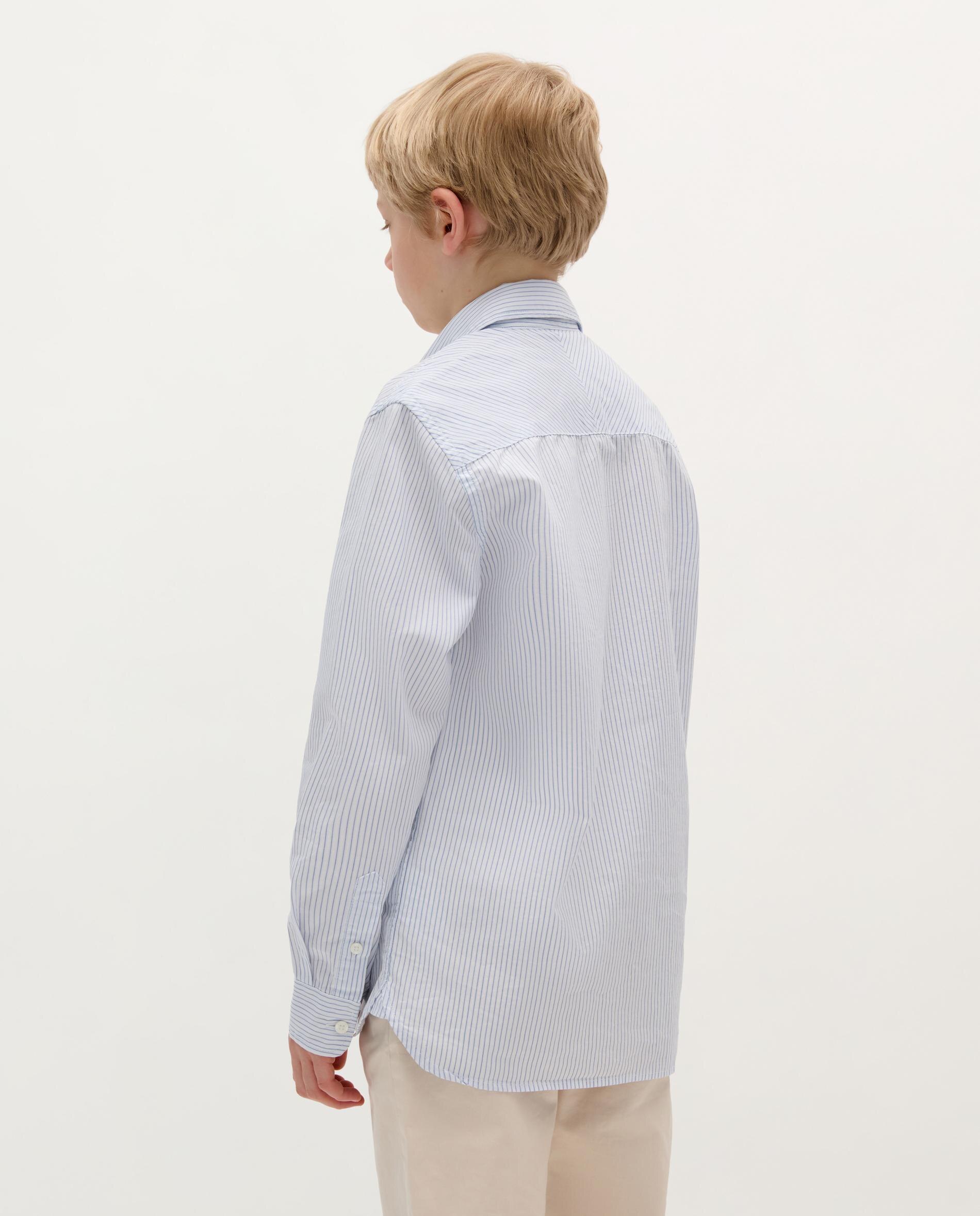 Camisa Infantil de Algodão com Caveira Bordada Azul-2