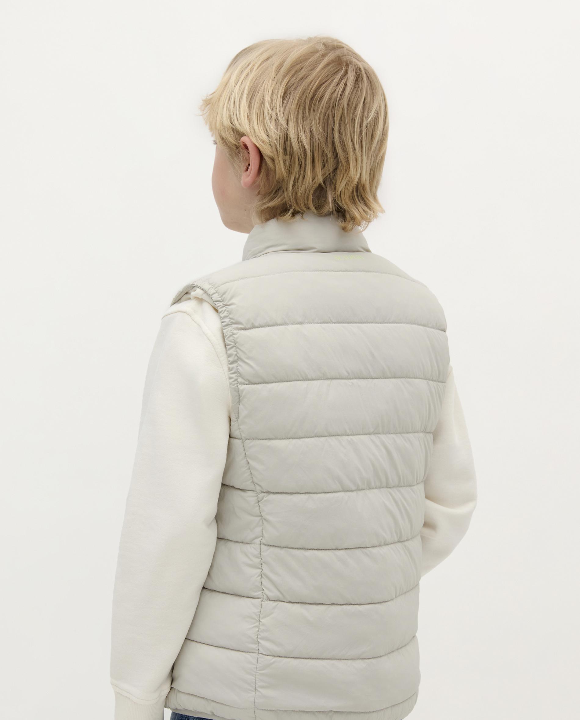 Colete Acolchoado Infantil Slim Fit com Gola Alta Scalpers Cinzento-claro-2