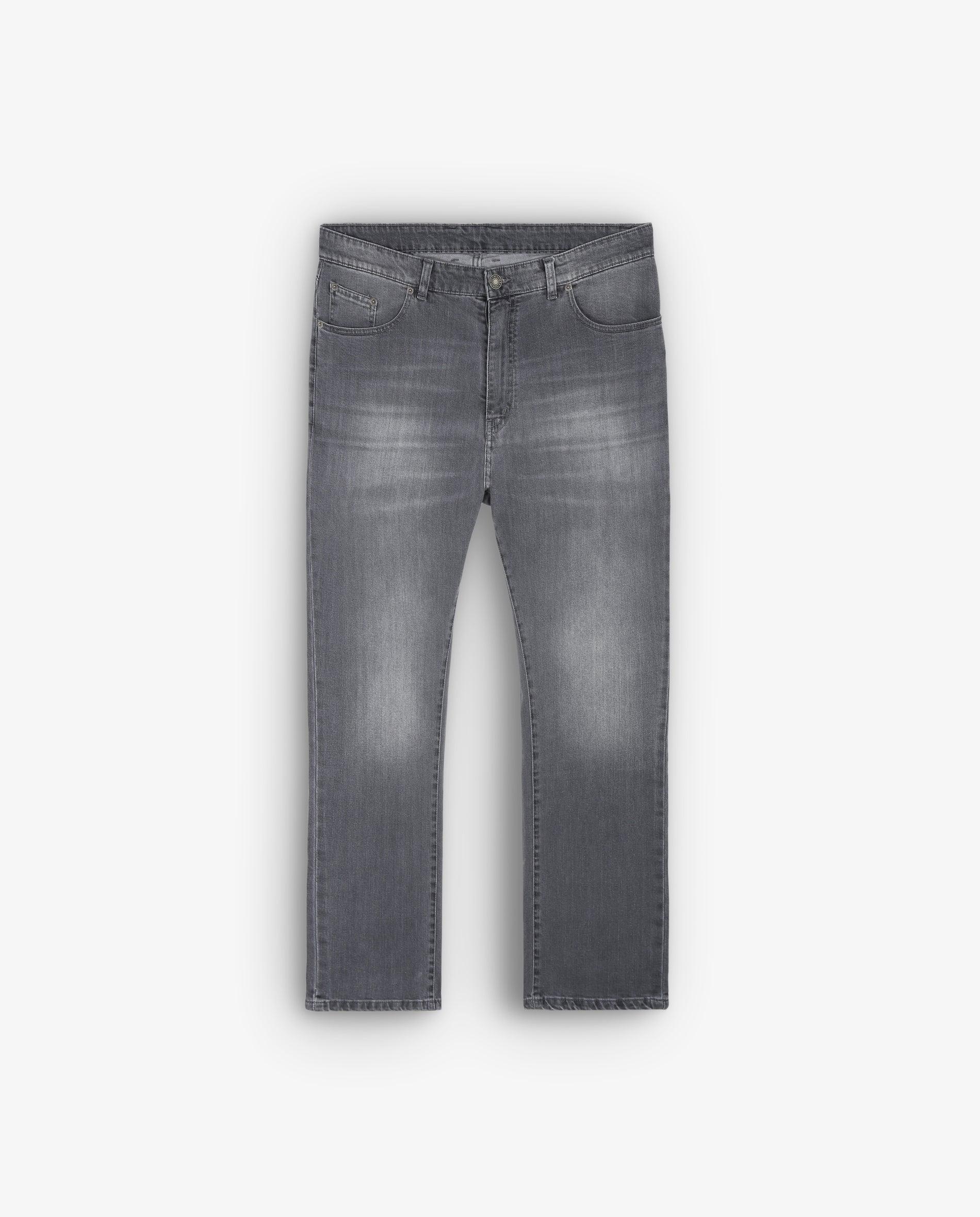 Jeans Slim Fit Ligeiramente Elásticos Cinzento-1