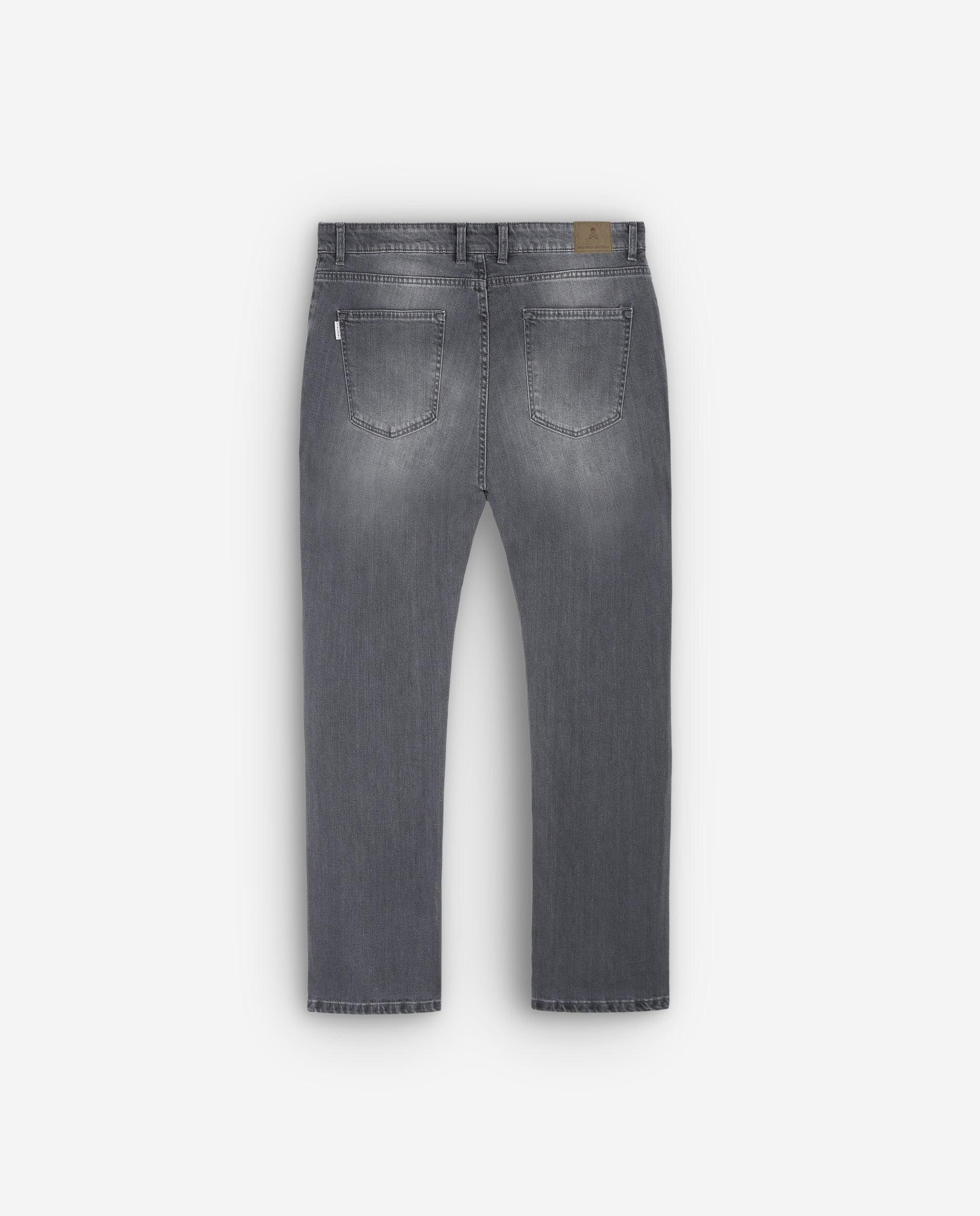 Jeans Slim Fit Ligeiramente Elásticos Cinzento-2