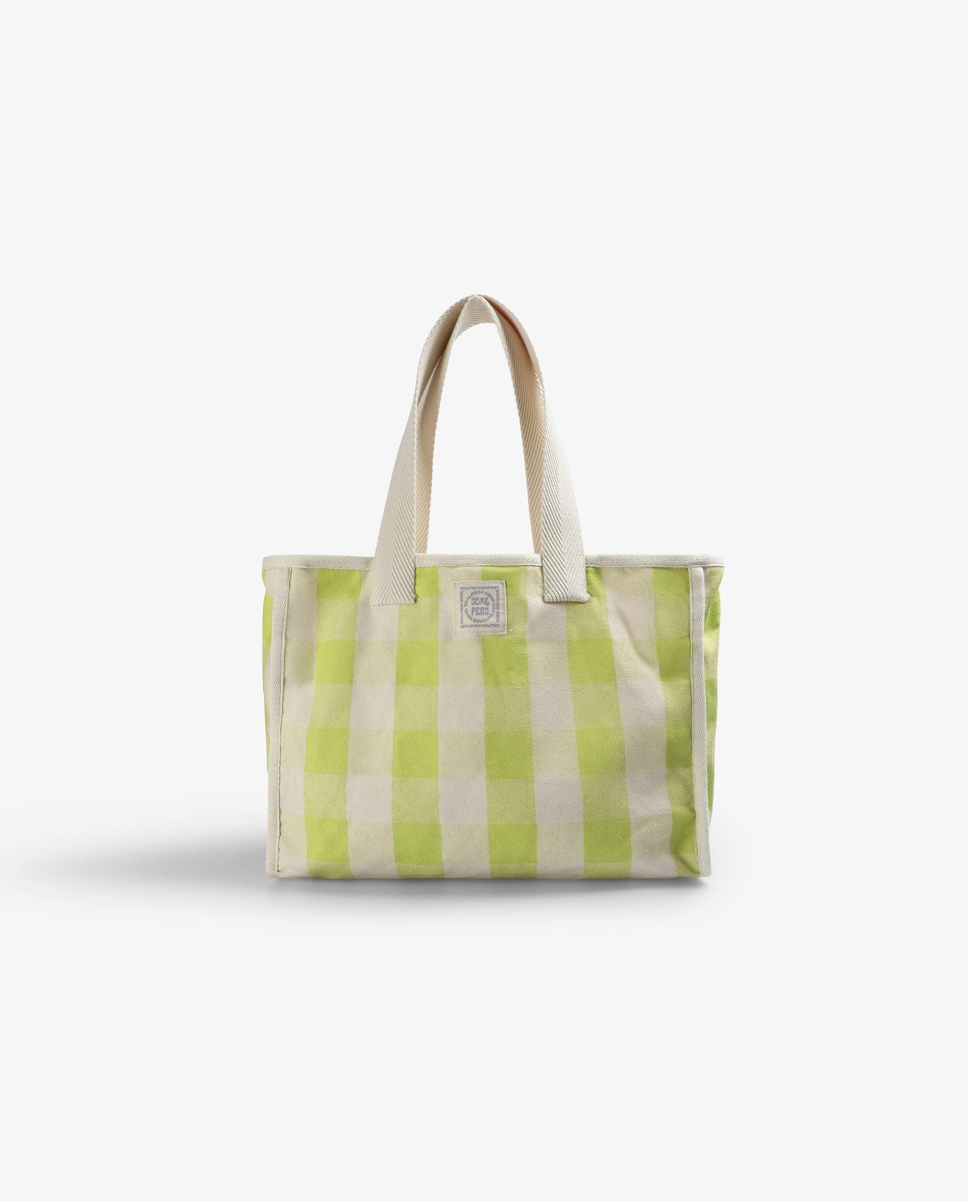 Mochila Infantil Tipo Mala Shopper de Algodão Amarelo-1
