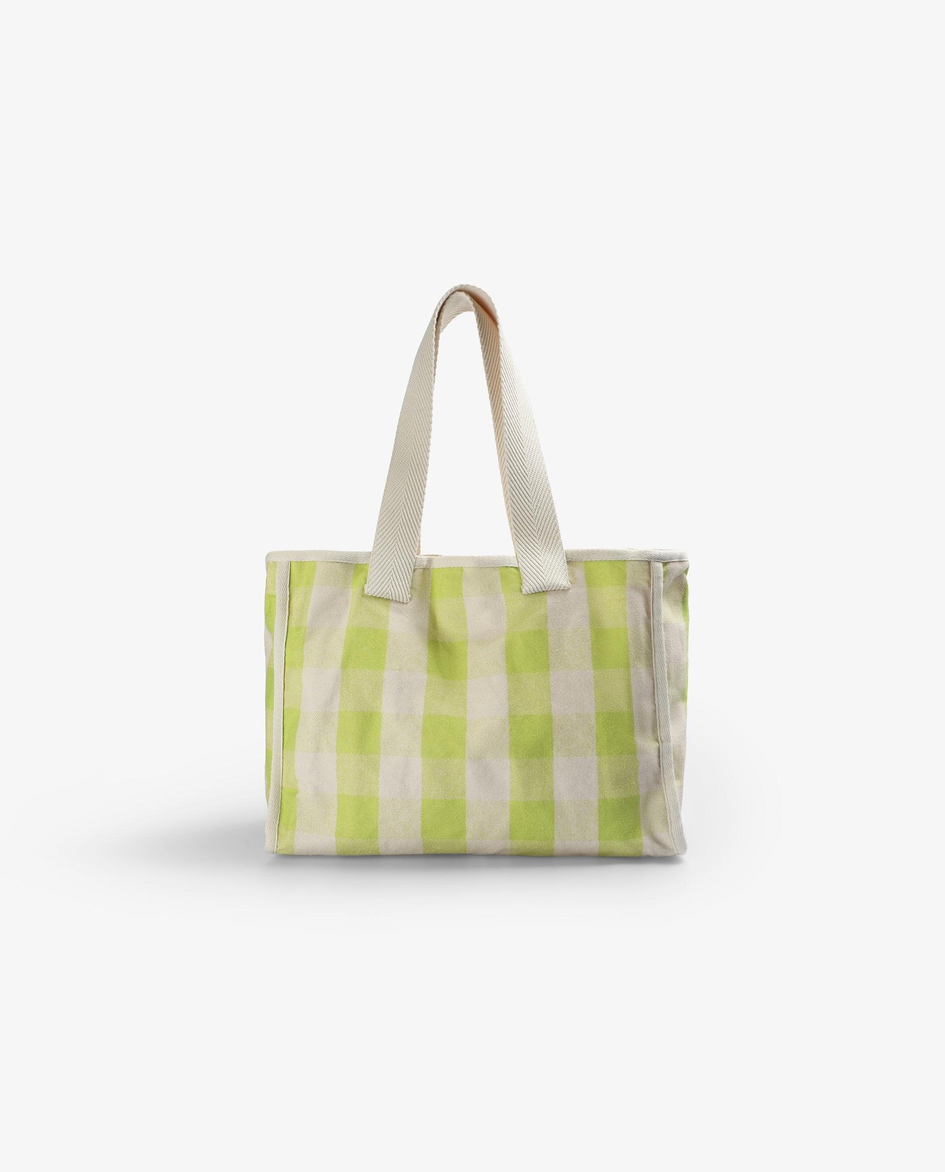 Mochila Infantil Tipo Mala Shopper de Algodão Amarelo-2