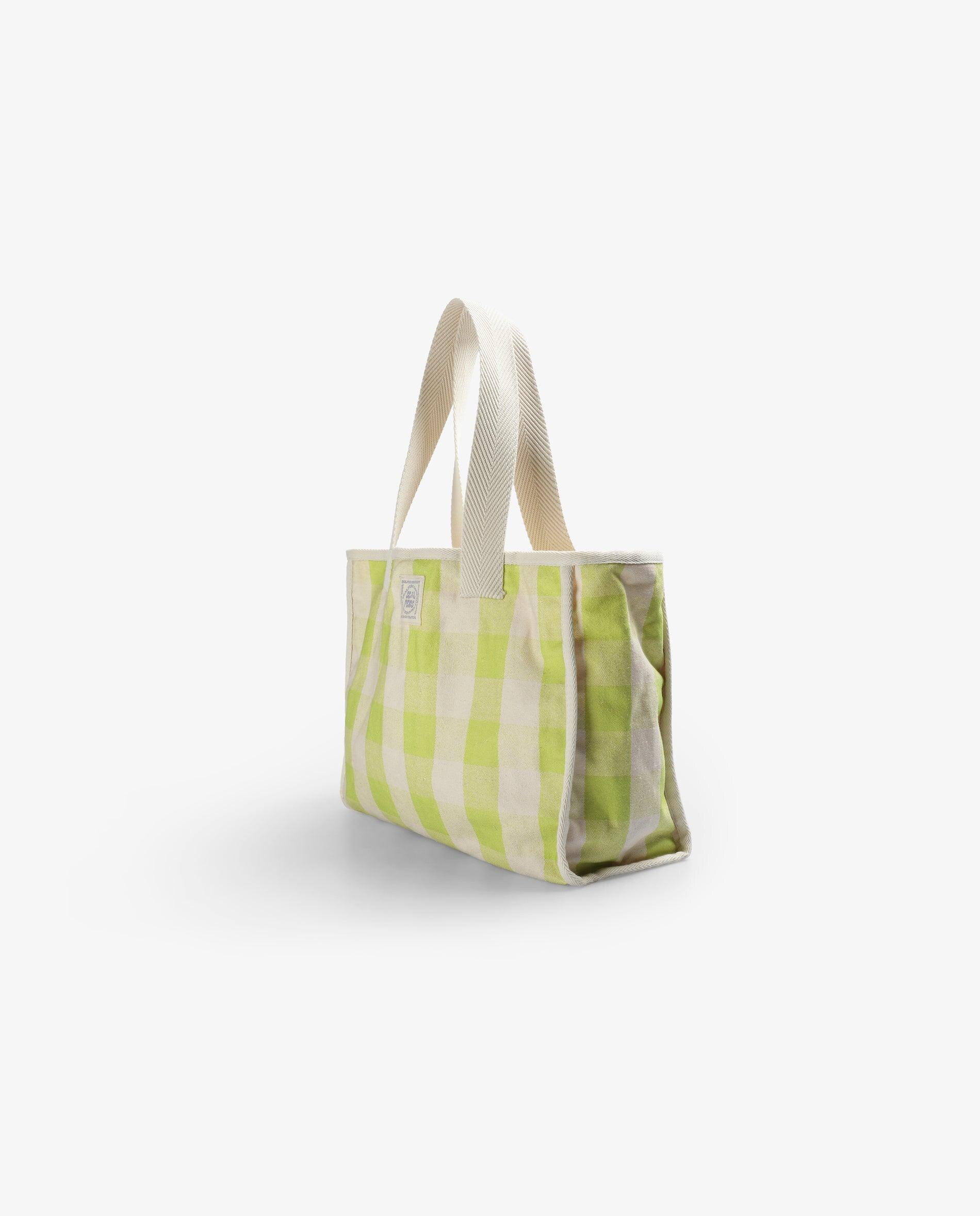Mochila Infantil Tipo Mala Shopper de Algodão Amarelo-3