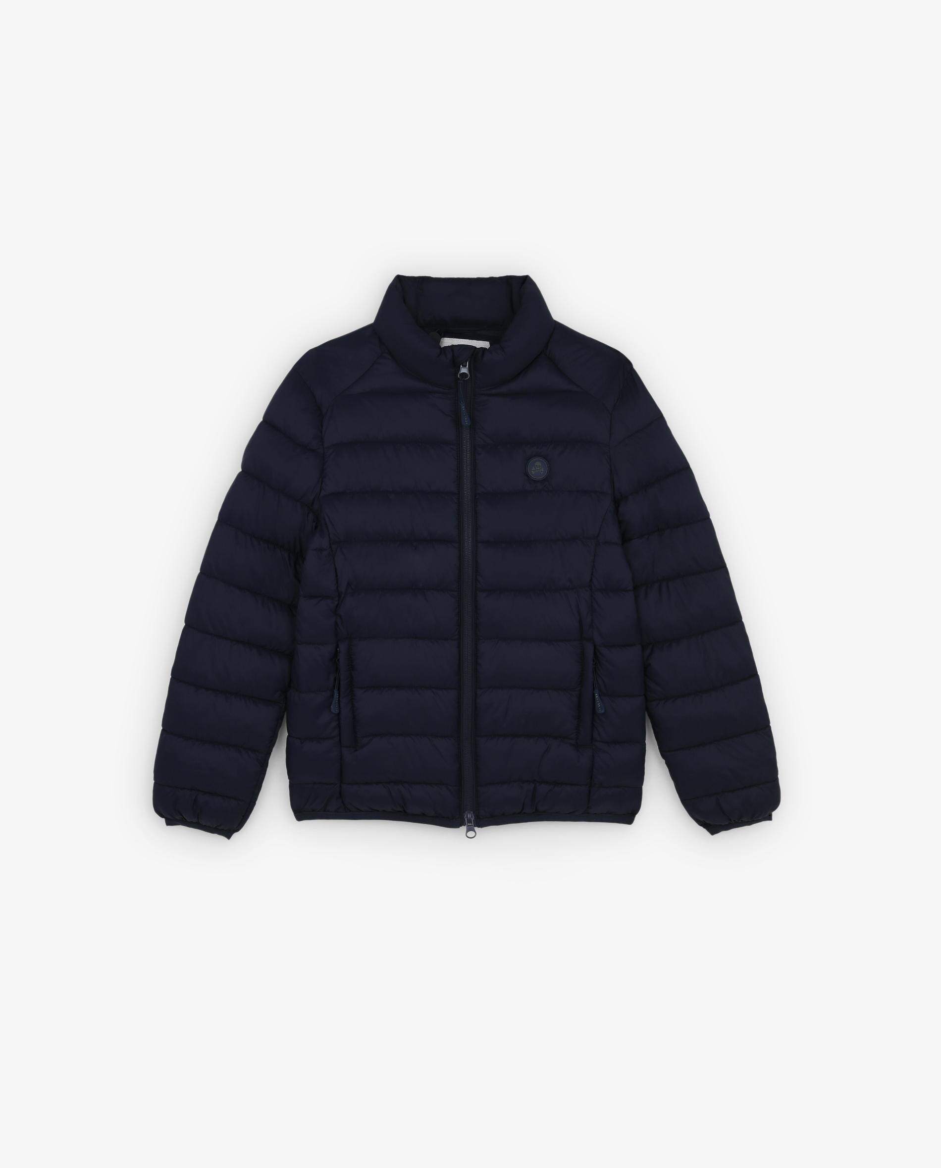 Blusão Acolchoado Infantil com Fecho Zip Navy-4