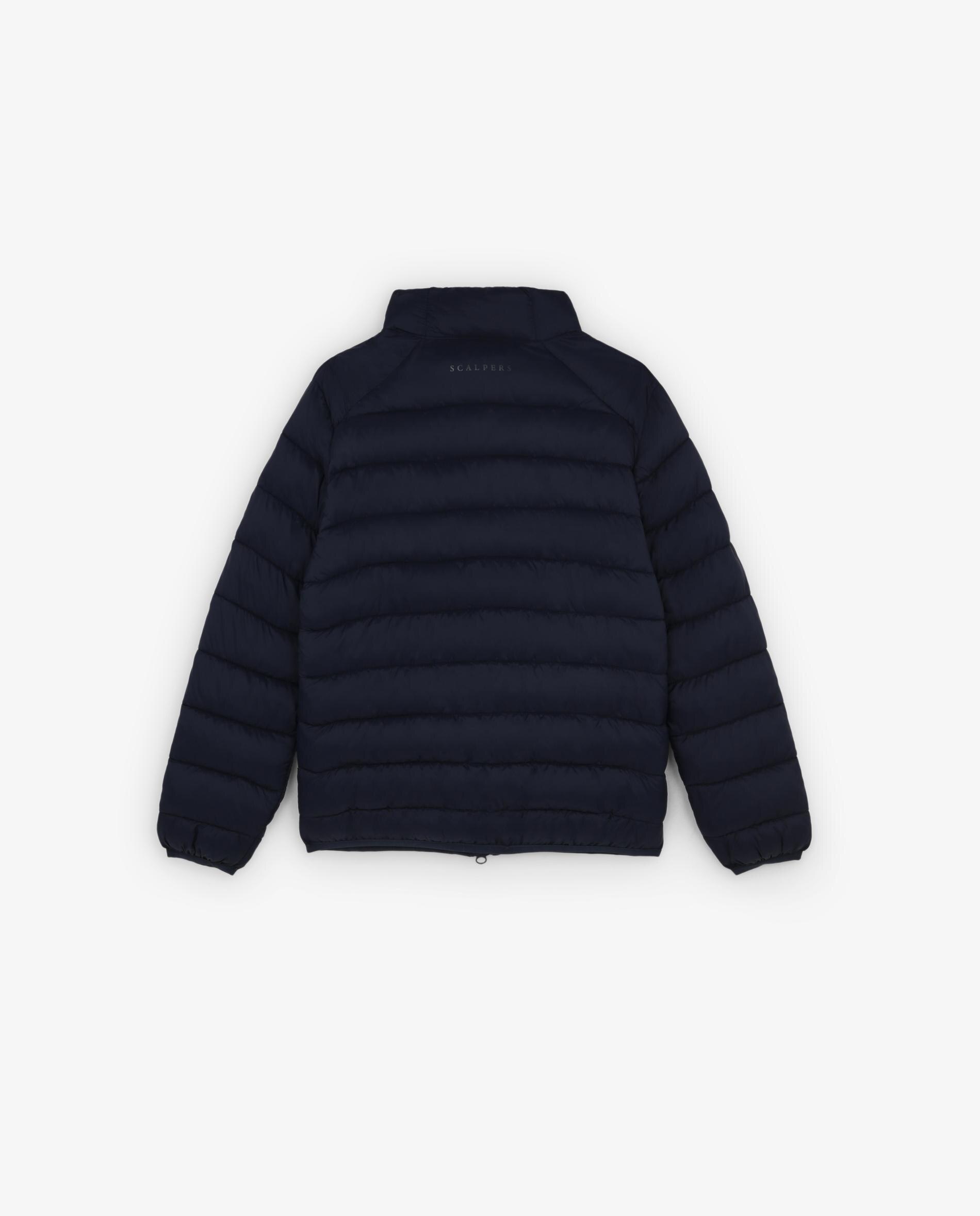 Blusão Acolchoado Infantil com Fecho Zip Navy-5