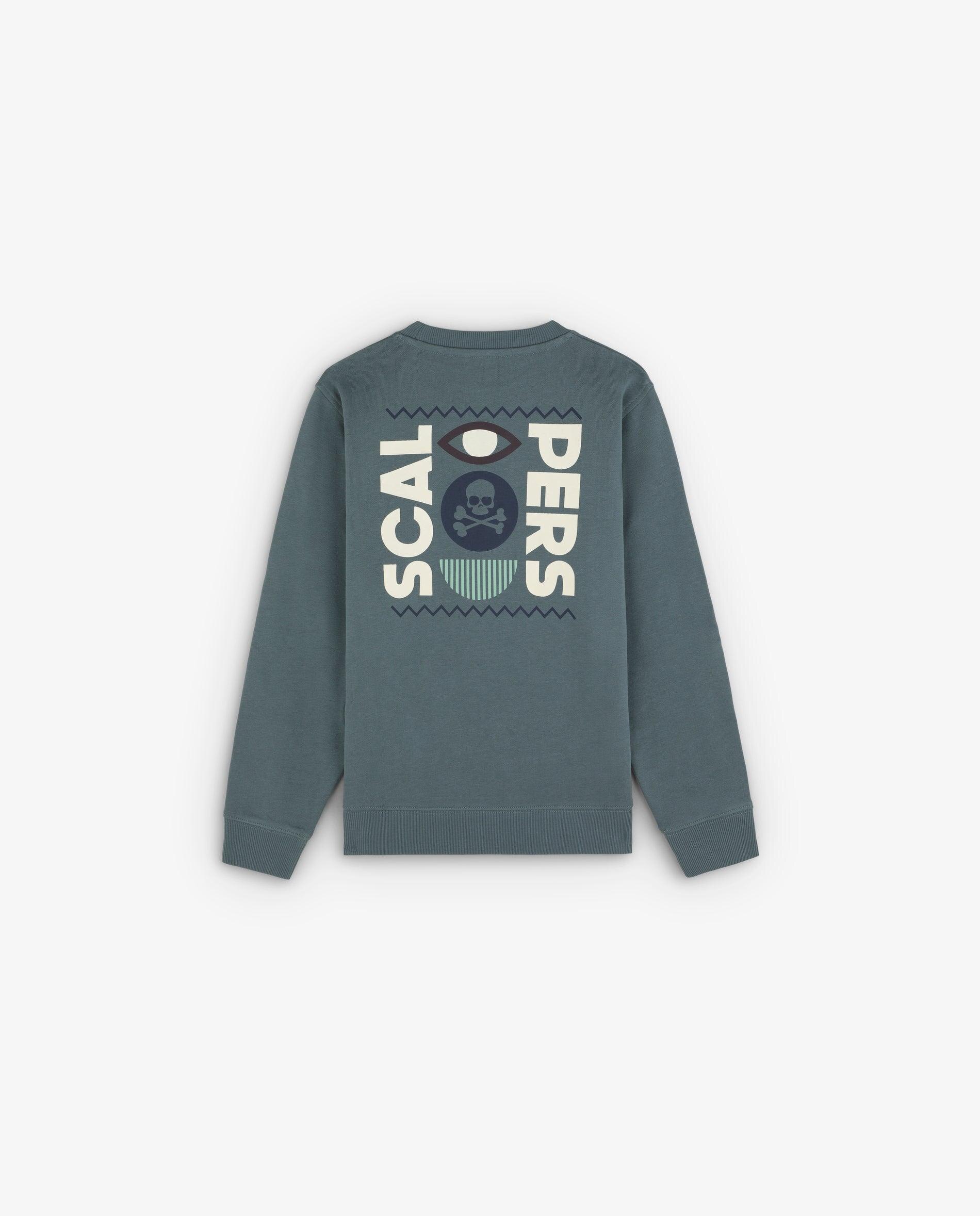 Sweatshirt Infantil de Algodão Regular Fit Scalpers Verde-2