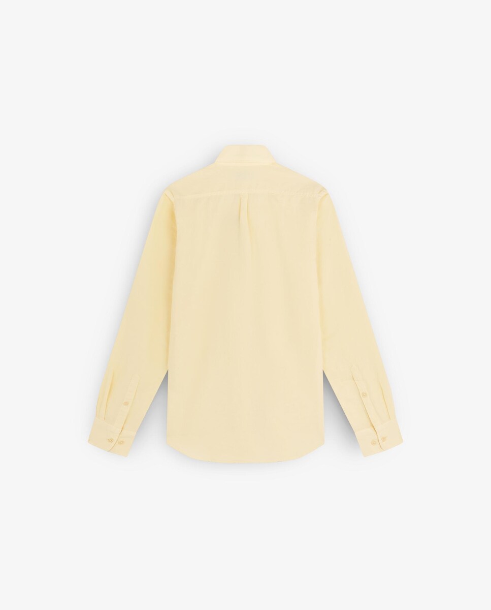 Camisa Regular Fit com Gola Cutaway Amarelo-2