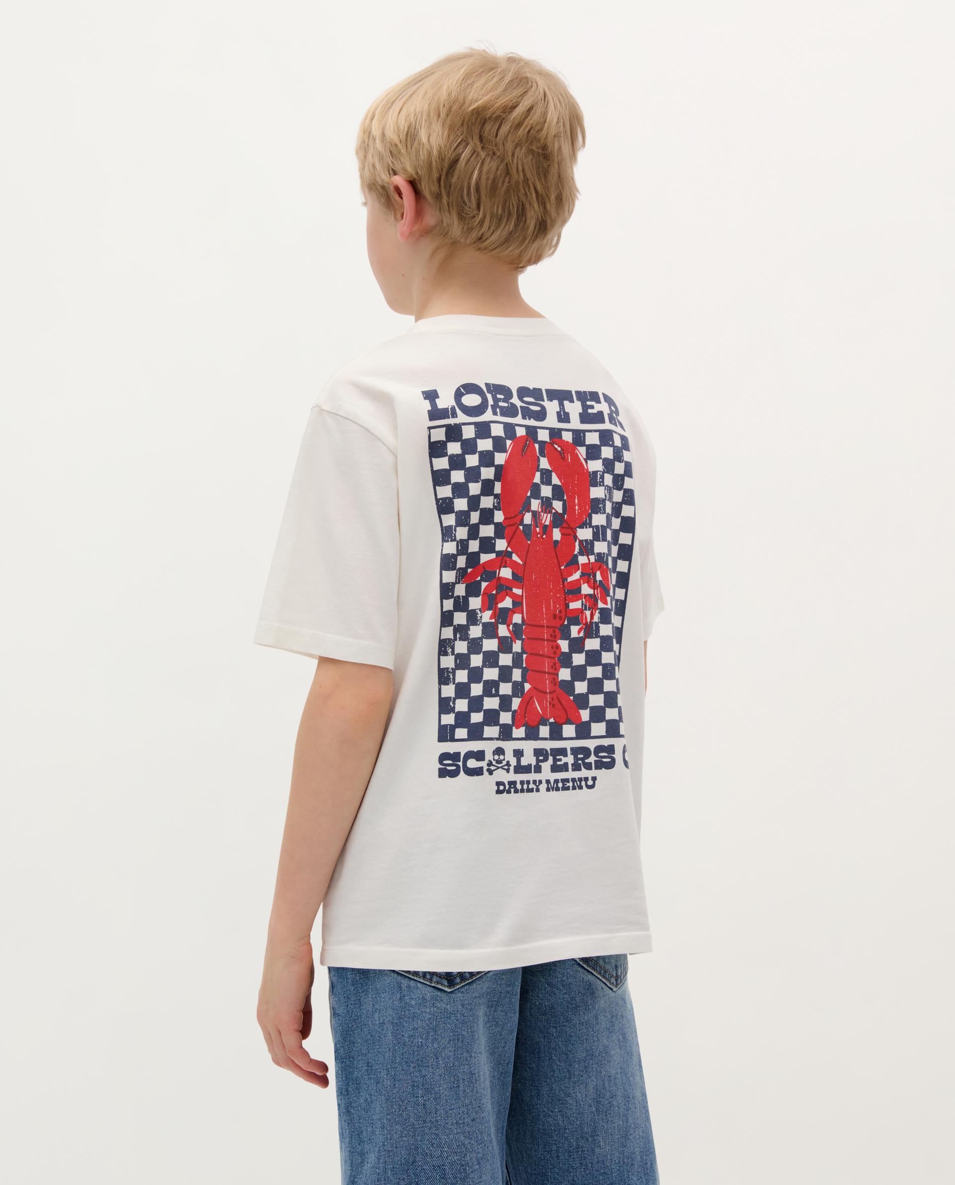 T-shirt Infantil de Algodão de Manga Curta Branco-2