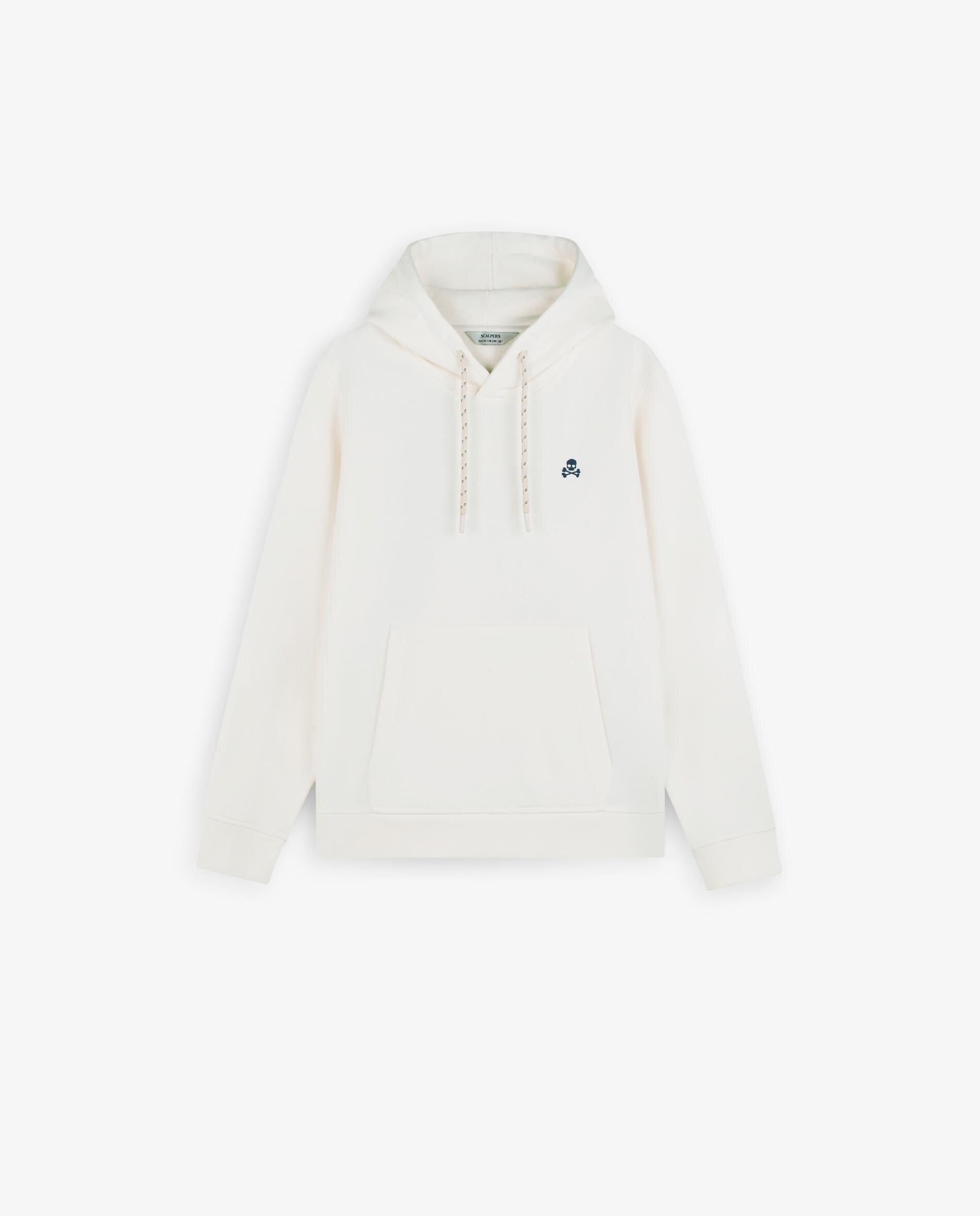 Sweatshirt Infantil de Algodão com Capuz Branco-4