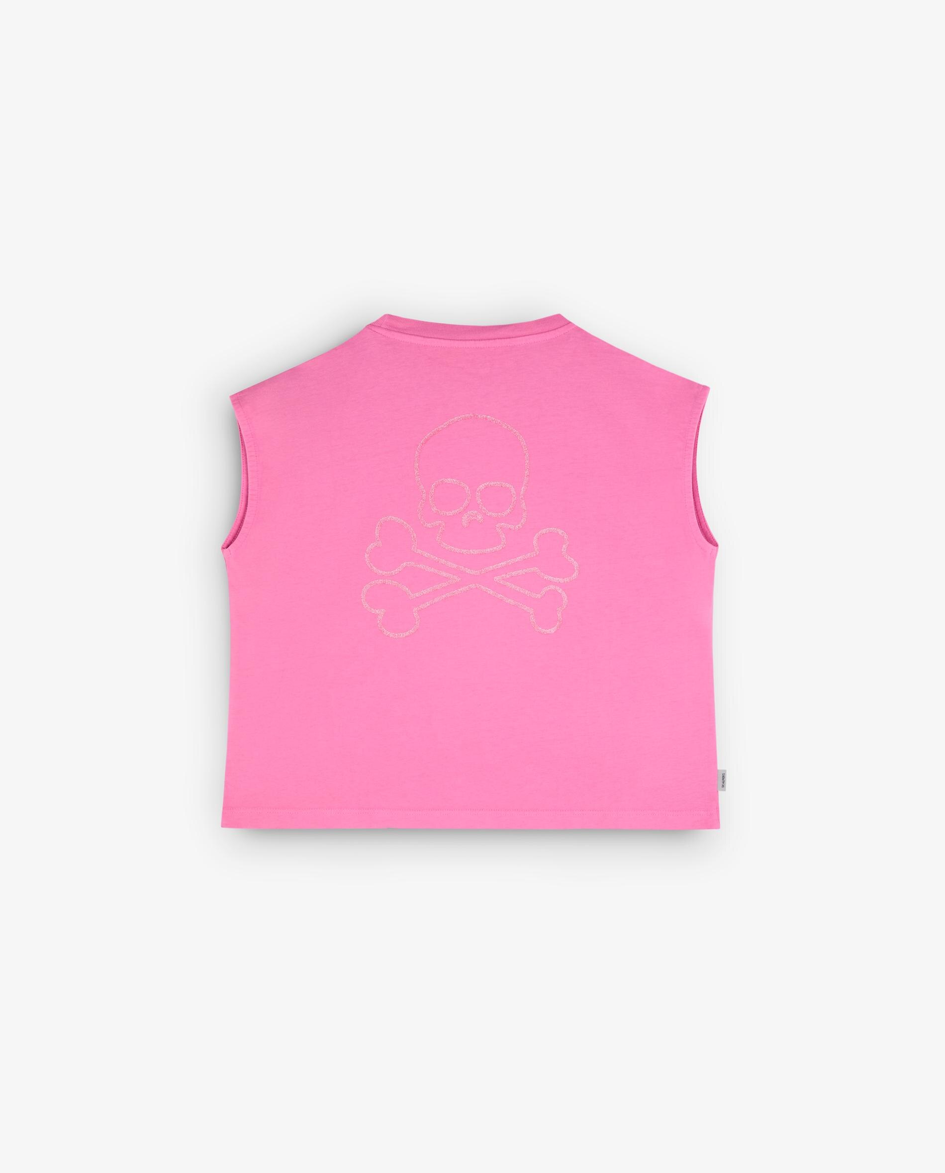 T-shirt Infantil de Algodão Oversized Fit Scalpers Rosa-5