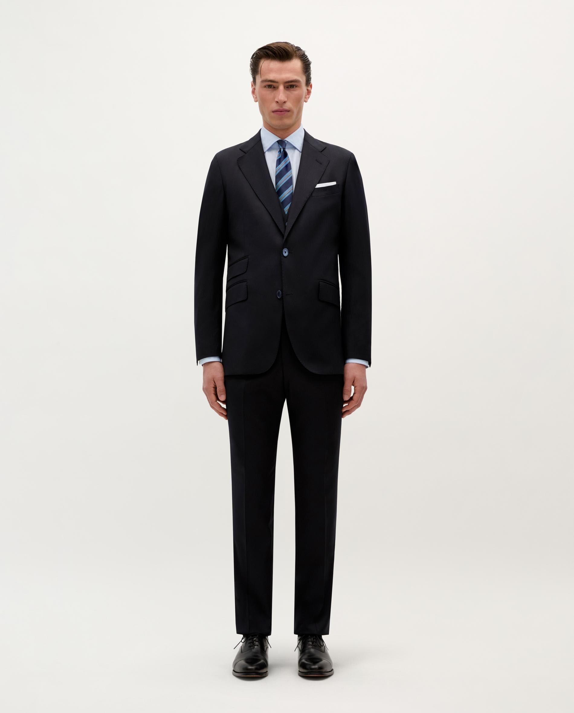 Blazer Regular Fit de Lã Navy-3