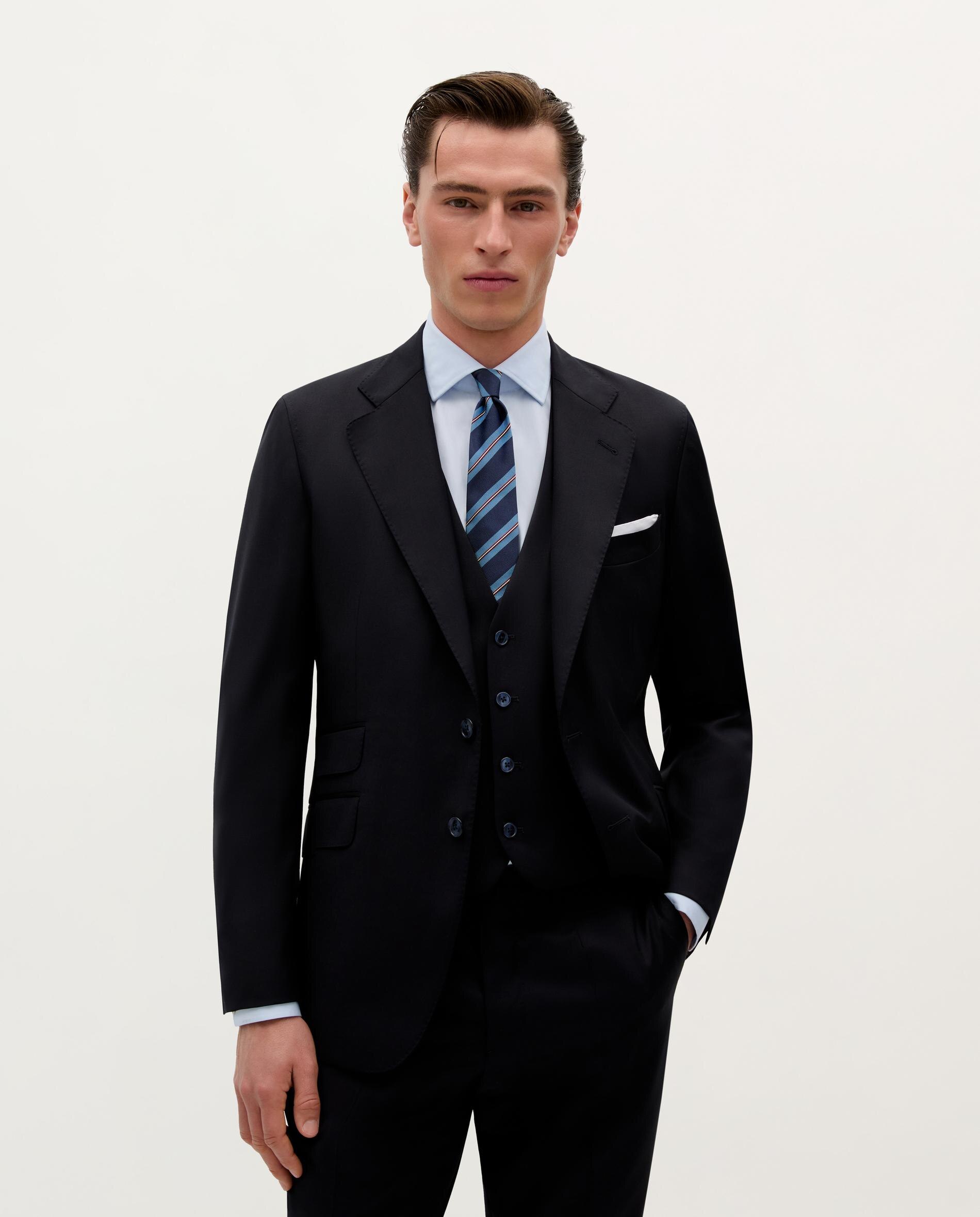 Blazer Regular Fit de Lã Navy-7