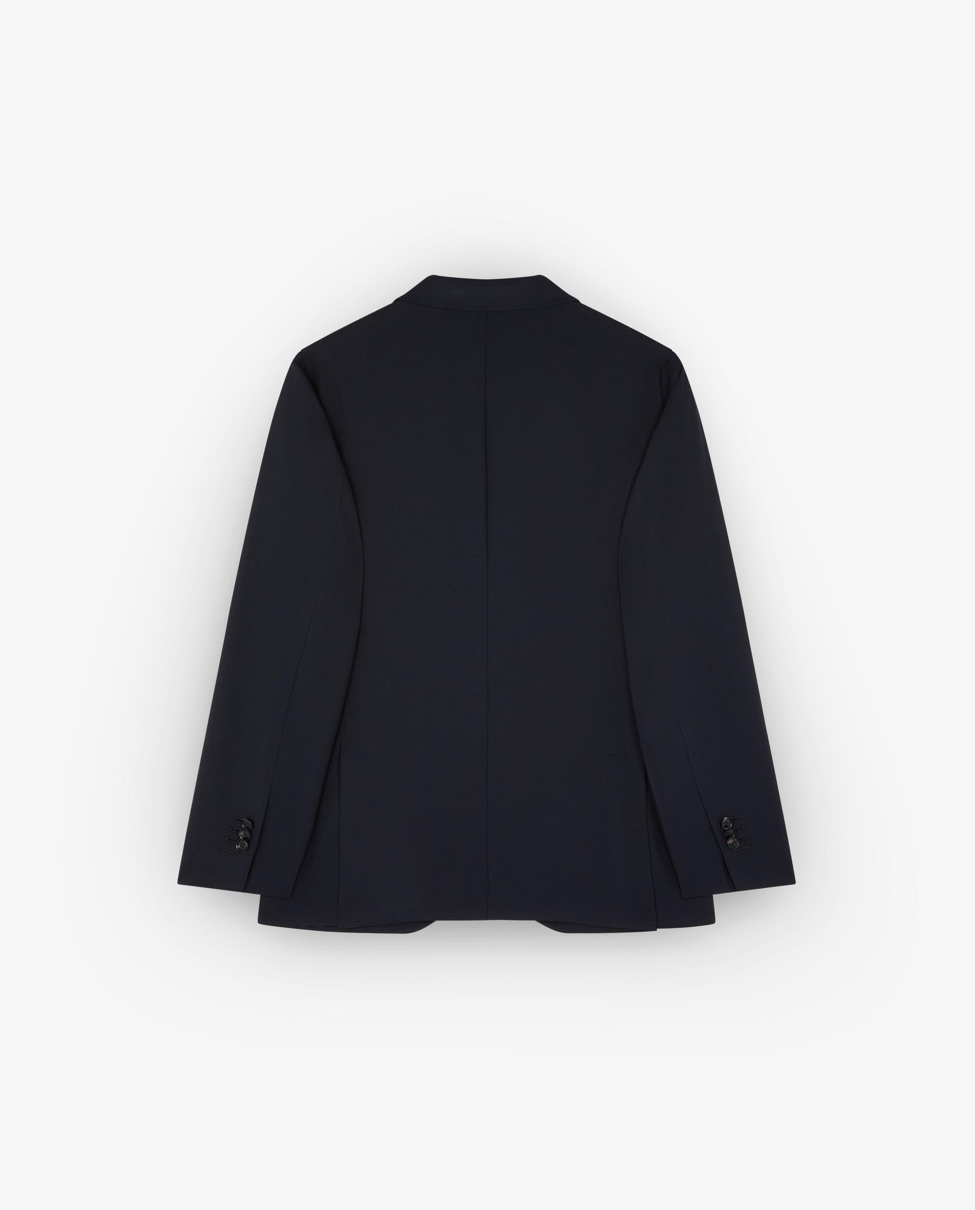 Blazer de Lã com Bolsos Patch Navy-5